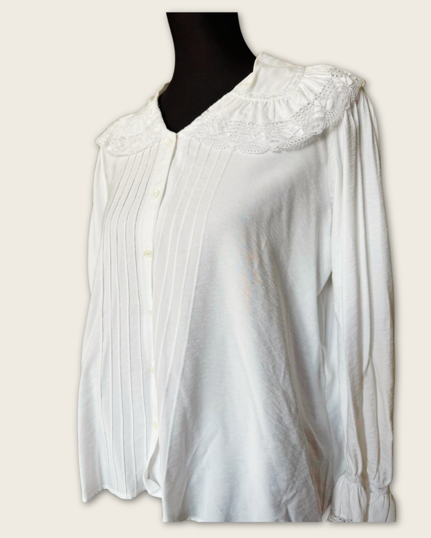 MAJE - BLOUSE FLUIDE COL PIERROT T.2