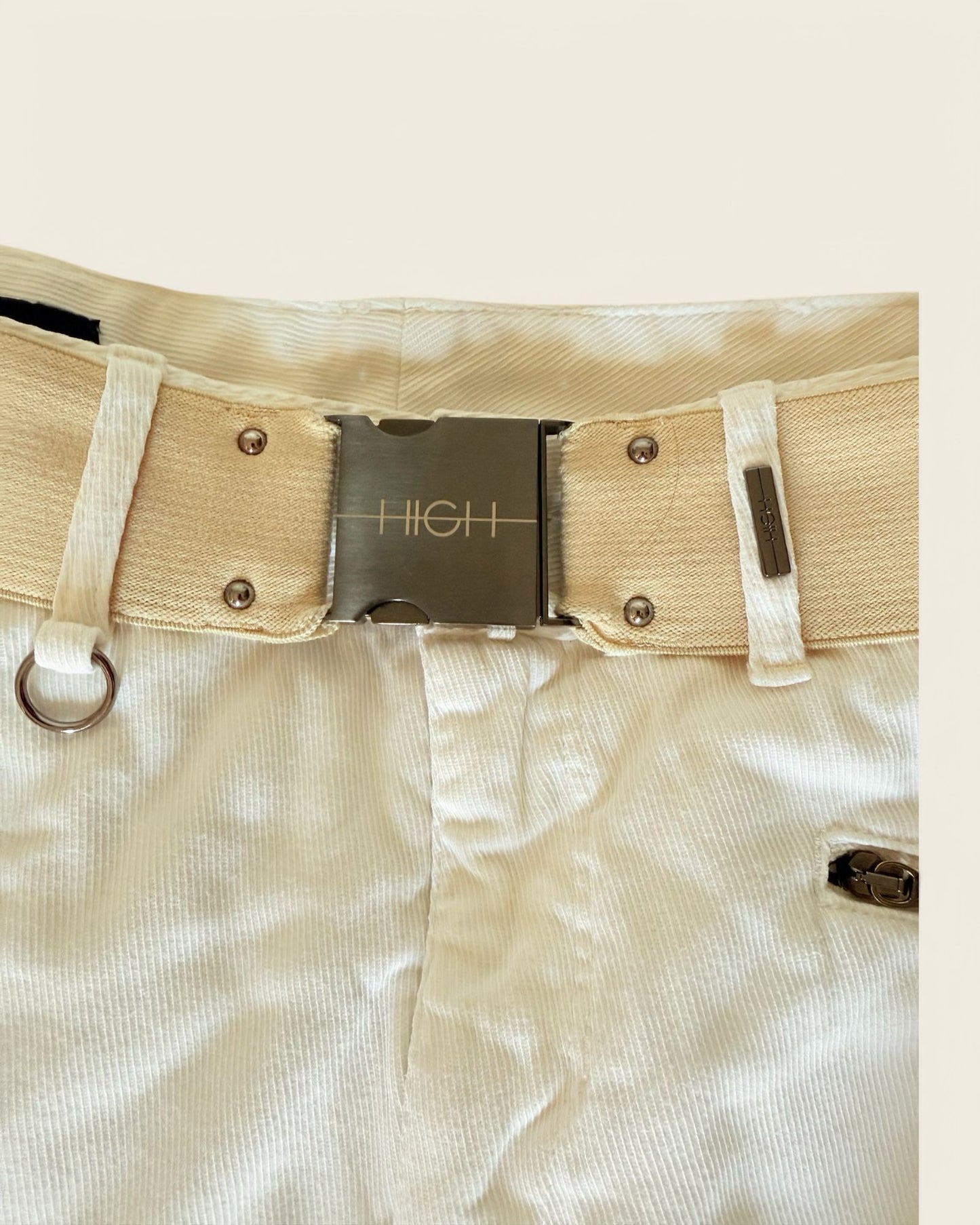 HIGH - JEAN BLANC CEINTURE T.38