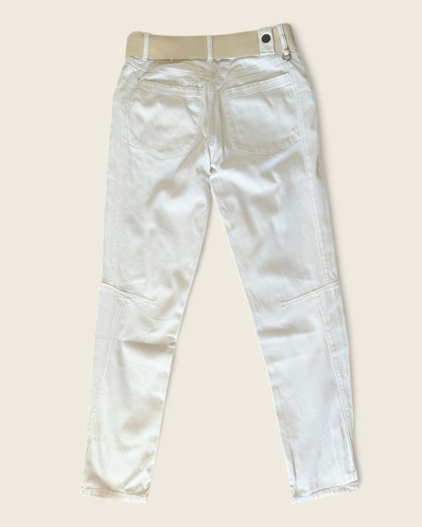 HIGH - JEAN BLANC CEINTURE T.38
