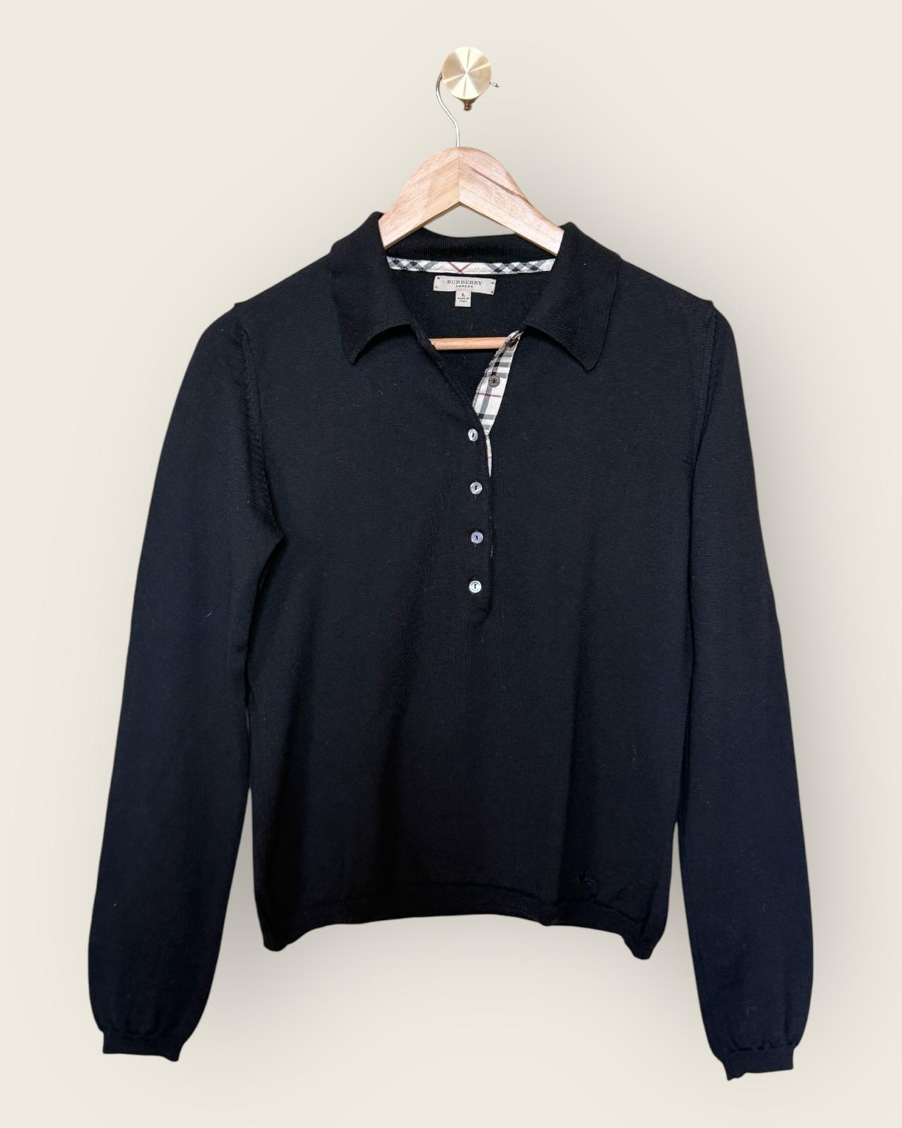BURBERRY - PULL COL POLO T.L