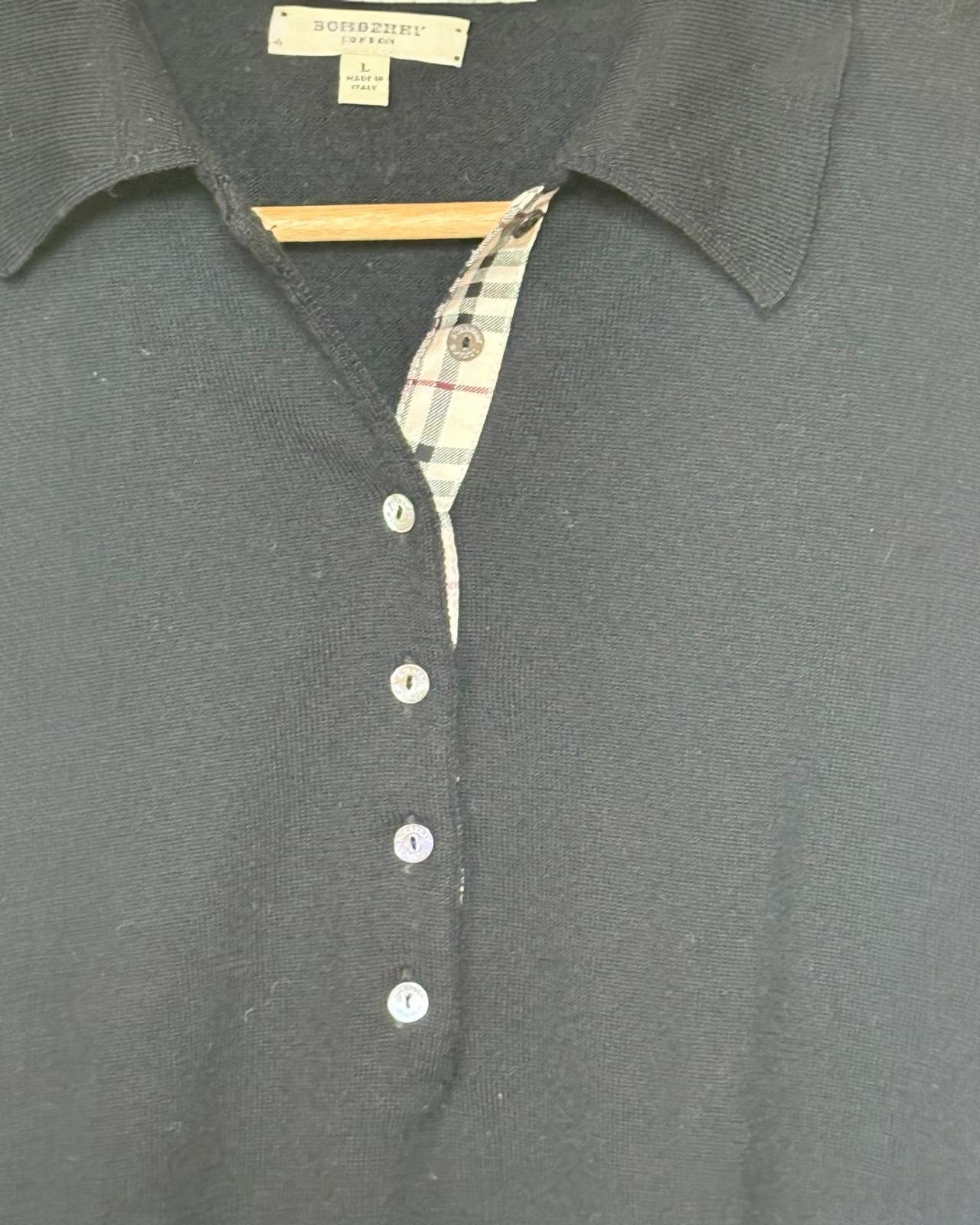 BURBERRY - PULL COL POLO T.L