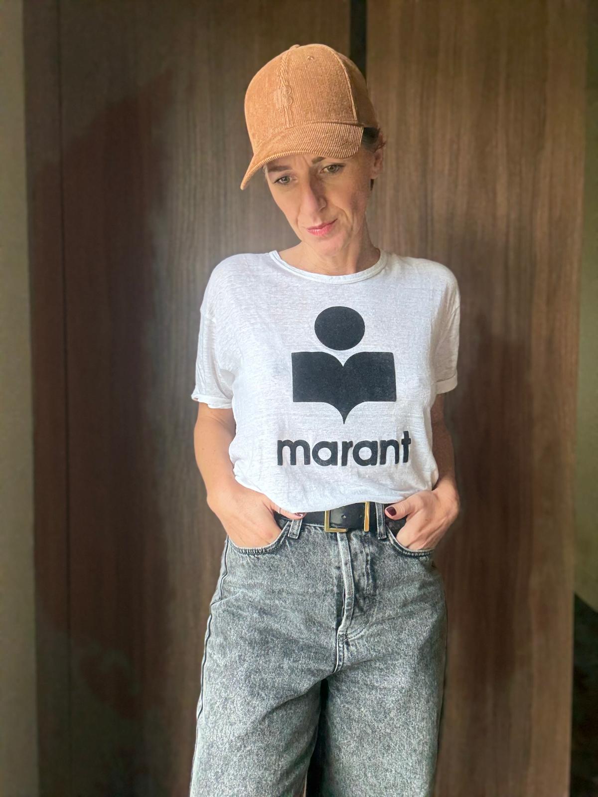 ISABEL MARANT - T-SHIRT LIN BLANC T.M