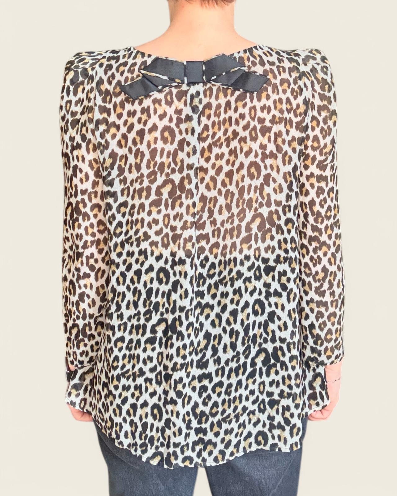 CLAUDIE PIERLOT - BLOUSE LEOPARD T.36