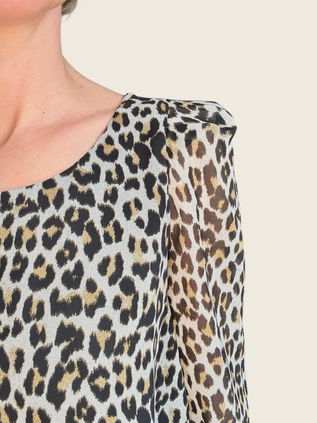 CLAUDIE PIERLOT - BLOUSE LEOPARD T.36