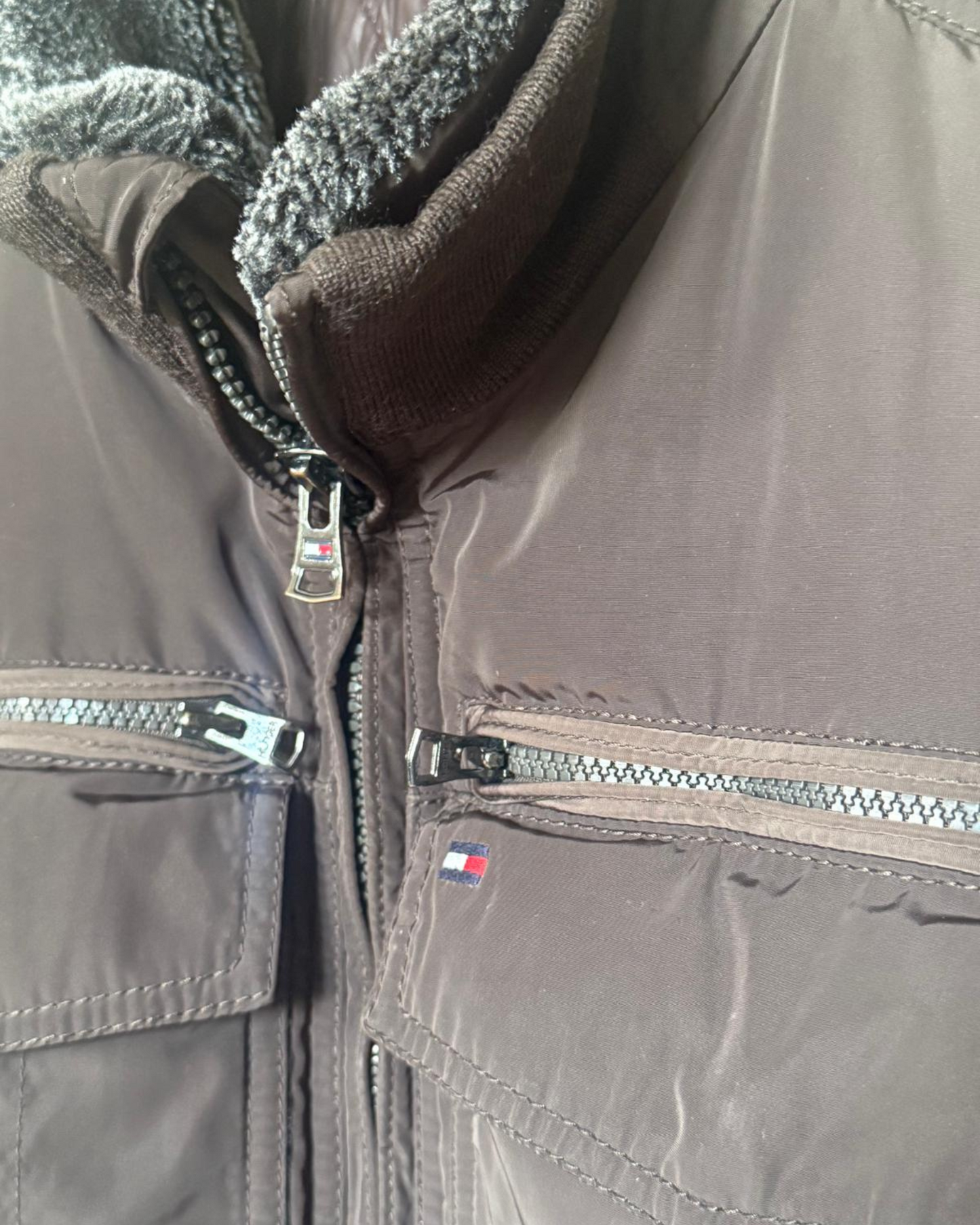 TOMMY HILFIGER - BLOUSON HOMME MARRON T.L