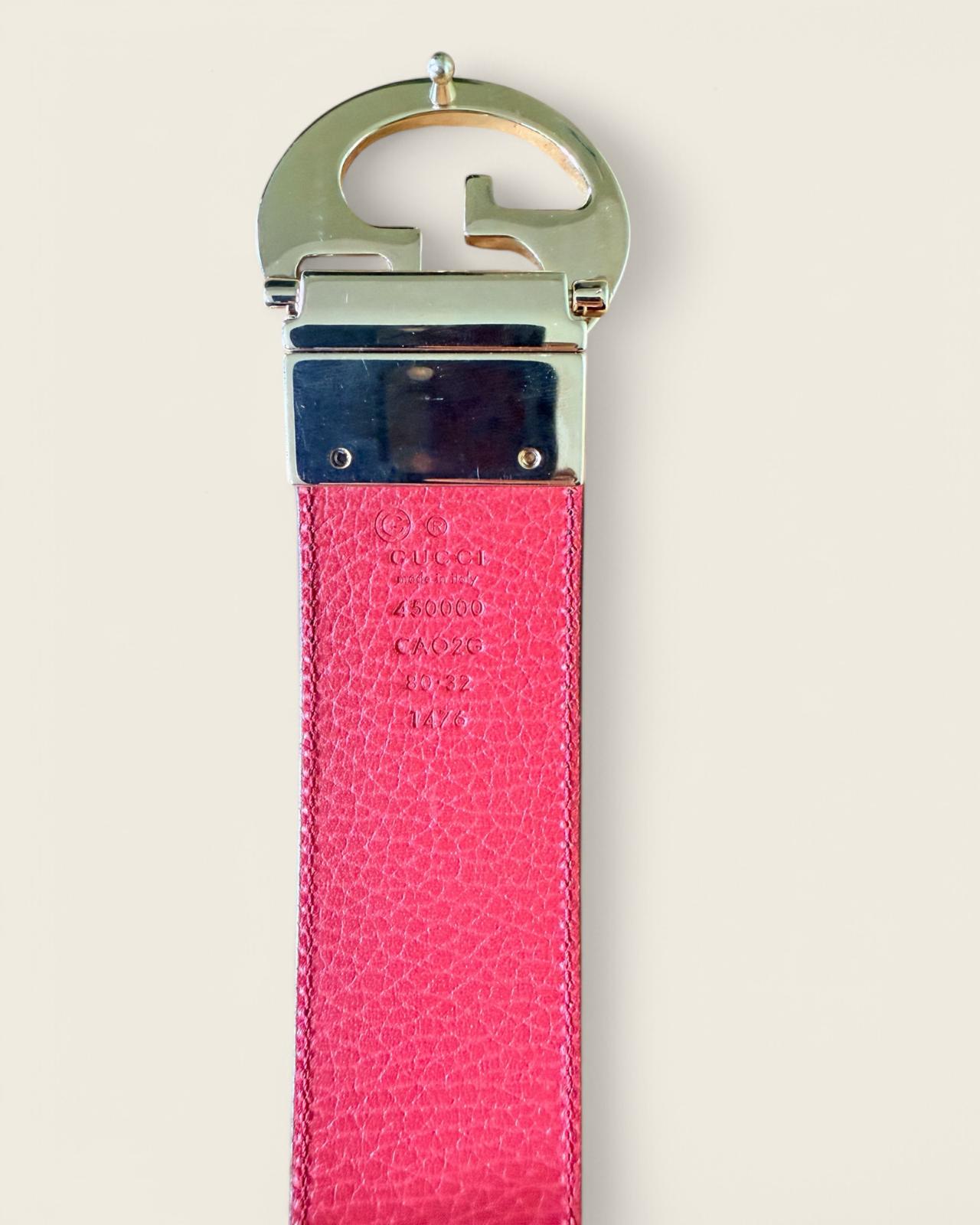GUCCI - CEINTURE REVERSIBLE T.80