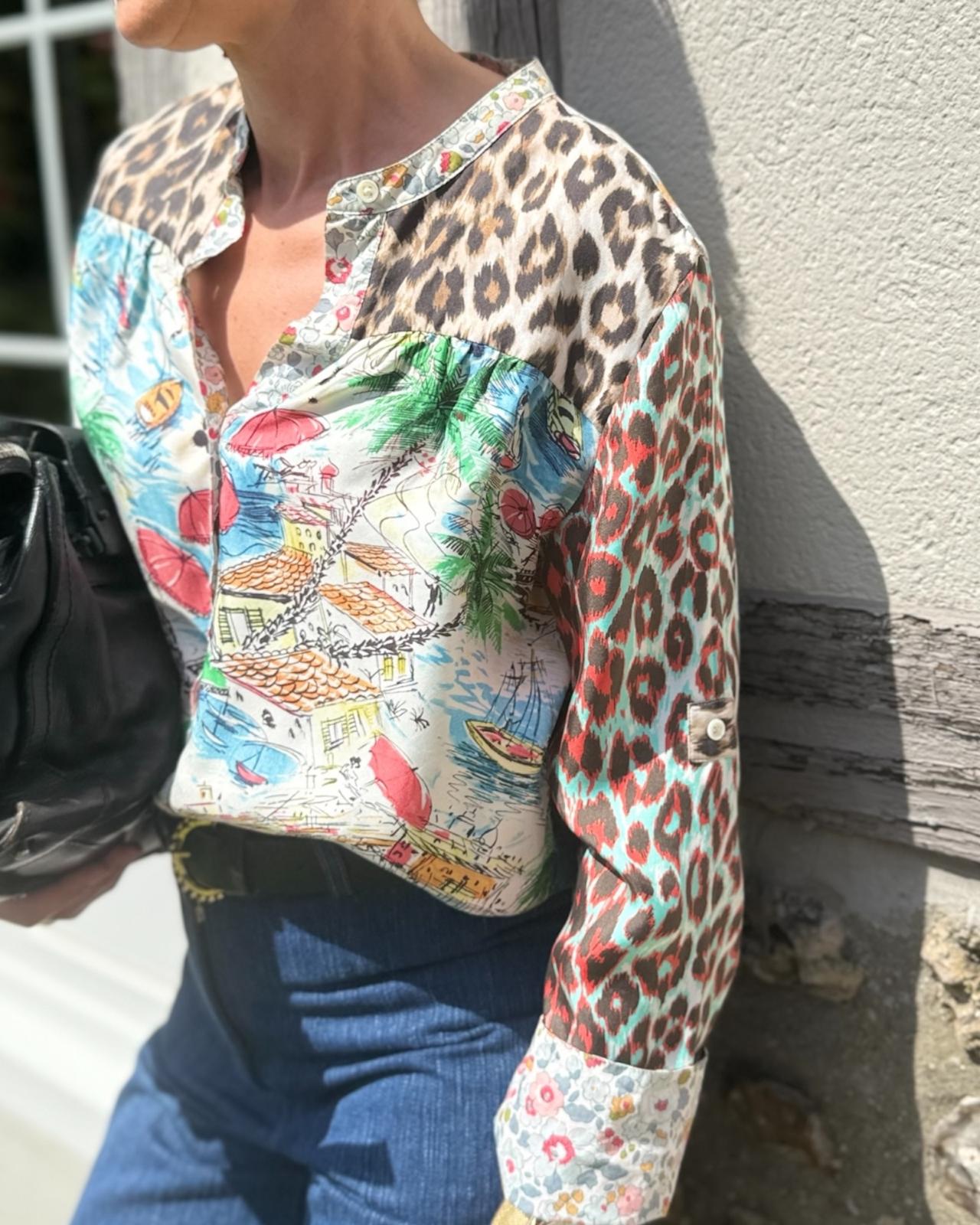 LA PRESTIC OUISTON - CHEMISE SOIE T.1