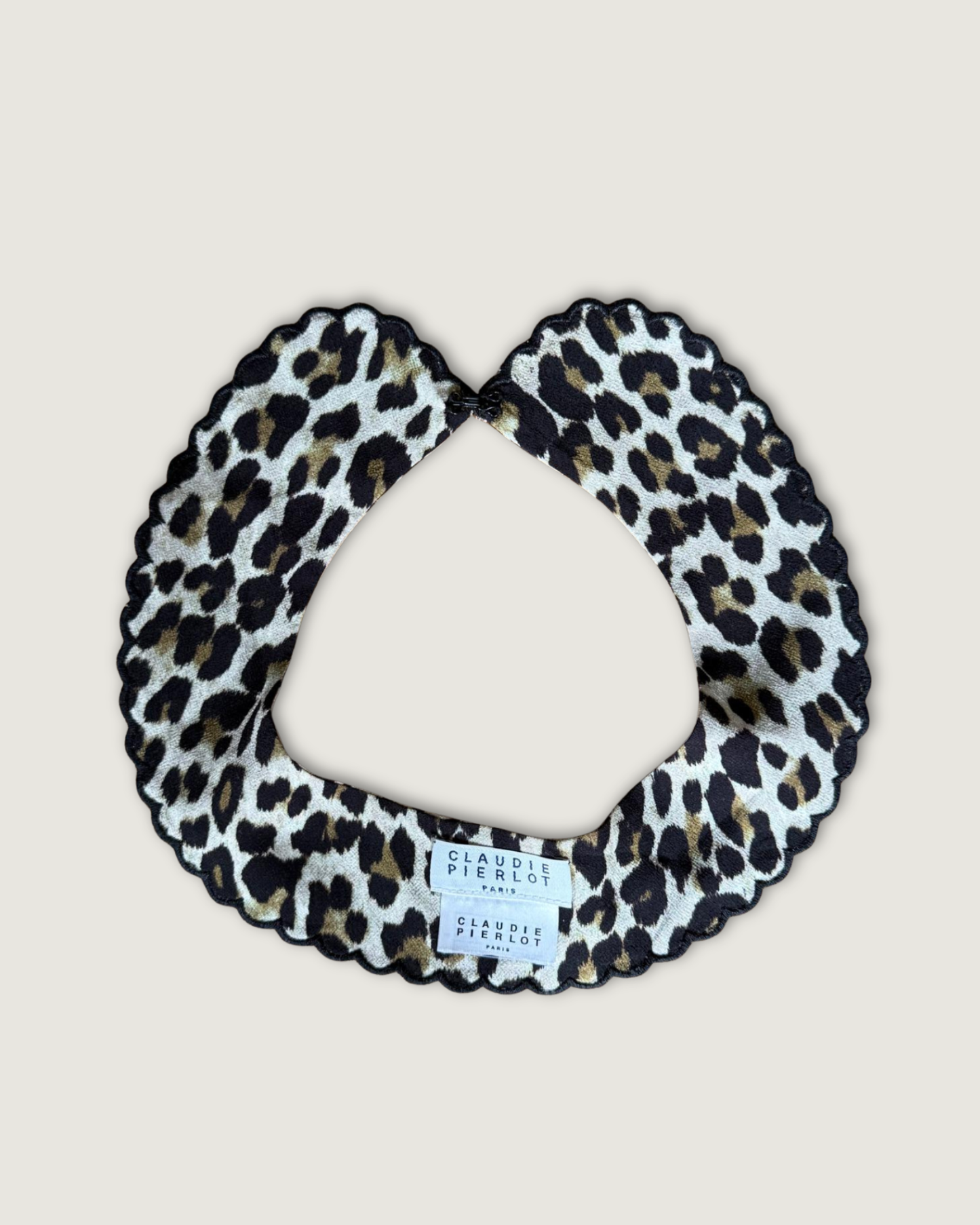 CLAUDIE PIERLOT - COL CLAUDINE LEOPARD