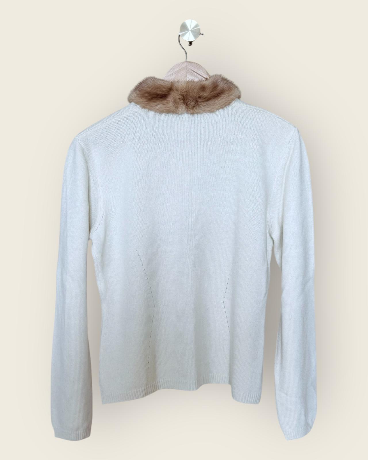 GEORGES RECH - GILET LAINE COL VISON T.3