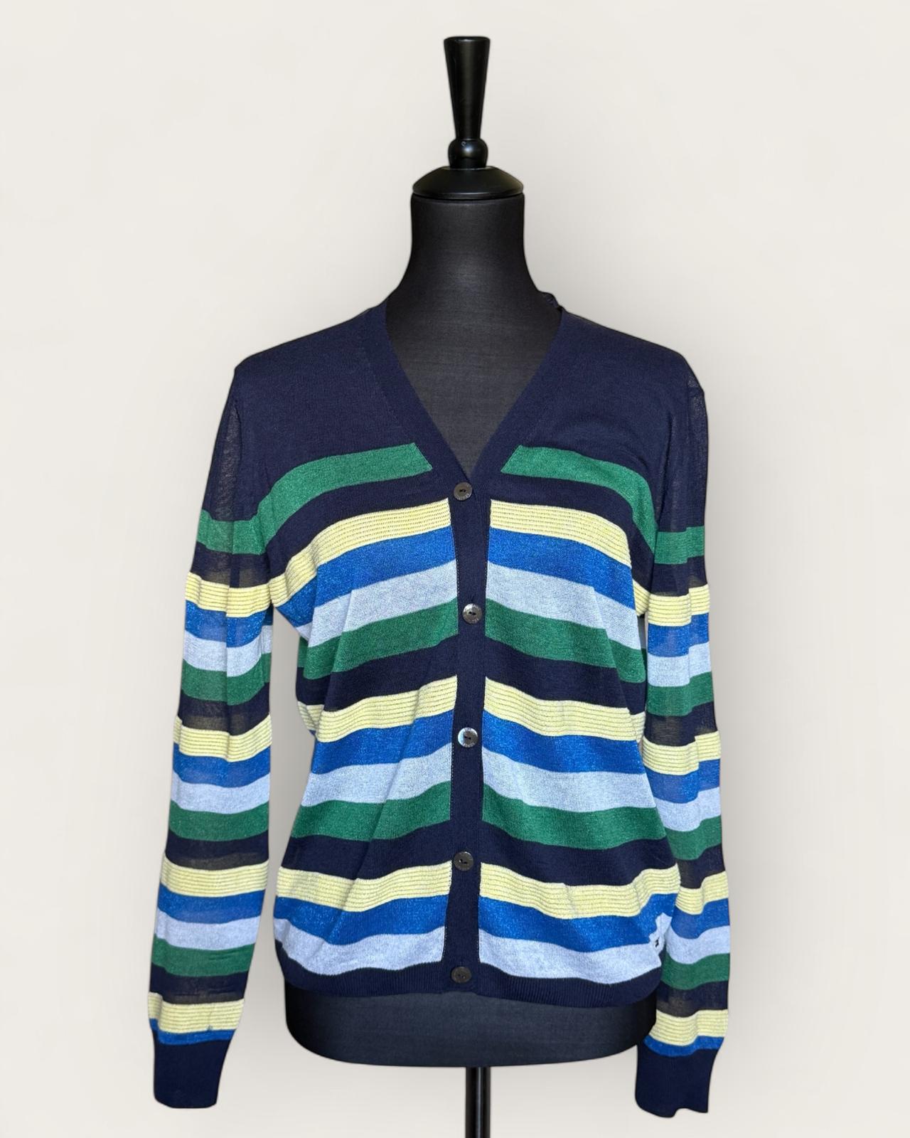 TOMMY HILFIGER - GILET LEGER A RAYURES T.XL