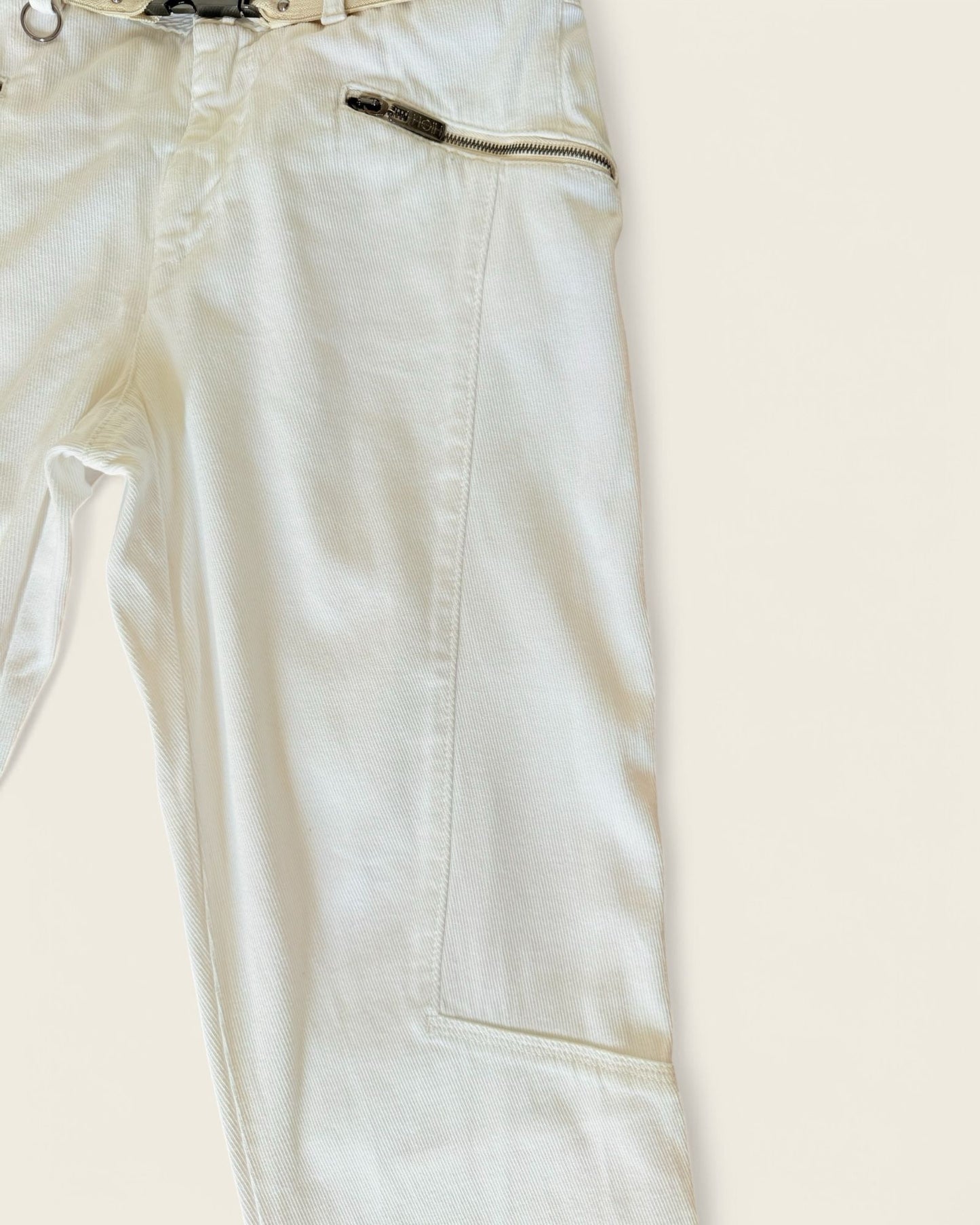 HIGH - JEAN BLANC CEINTURE T.38