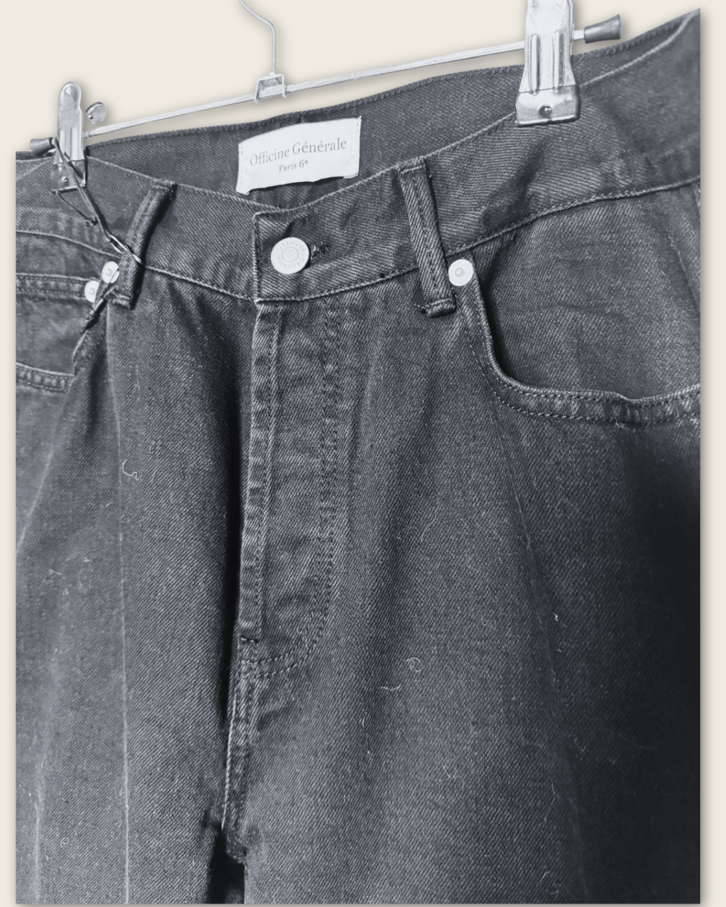 OFFICINE GENERALE - JEAN FEMME NOIR T.30