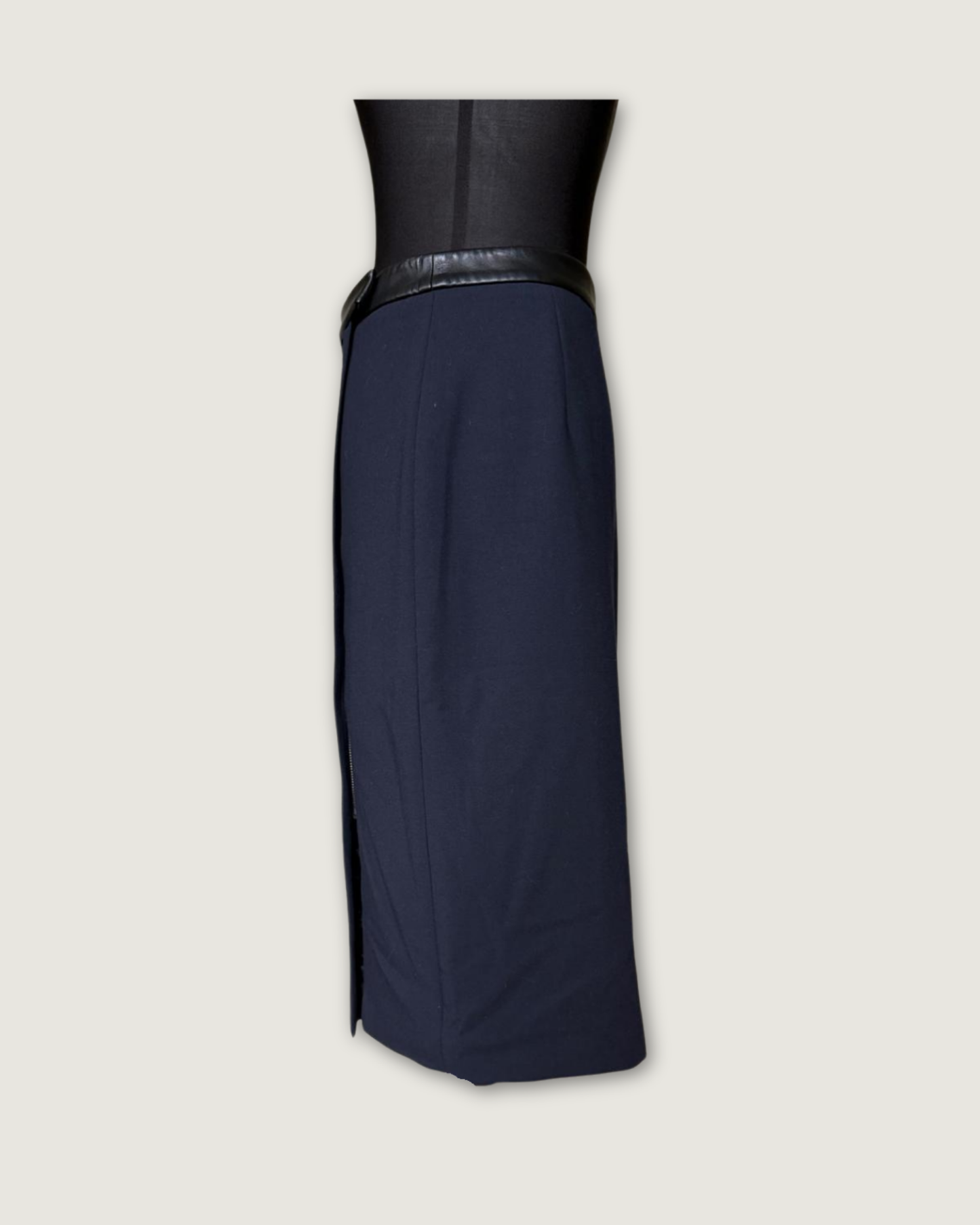 ZAPA - JUPE BLEU MARINE T.38