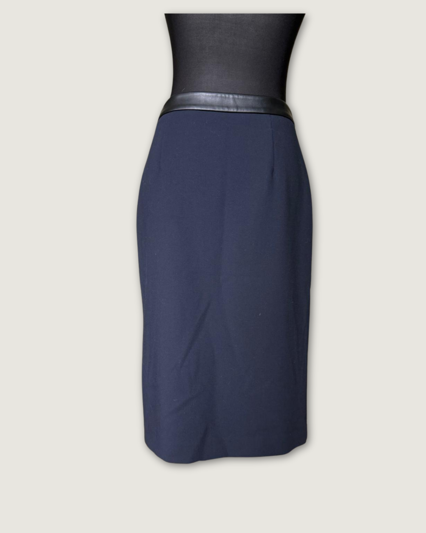 ZAPA - JUPE BLEU MARINE T.38