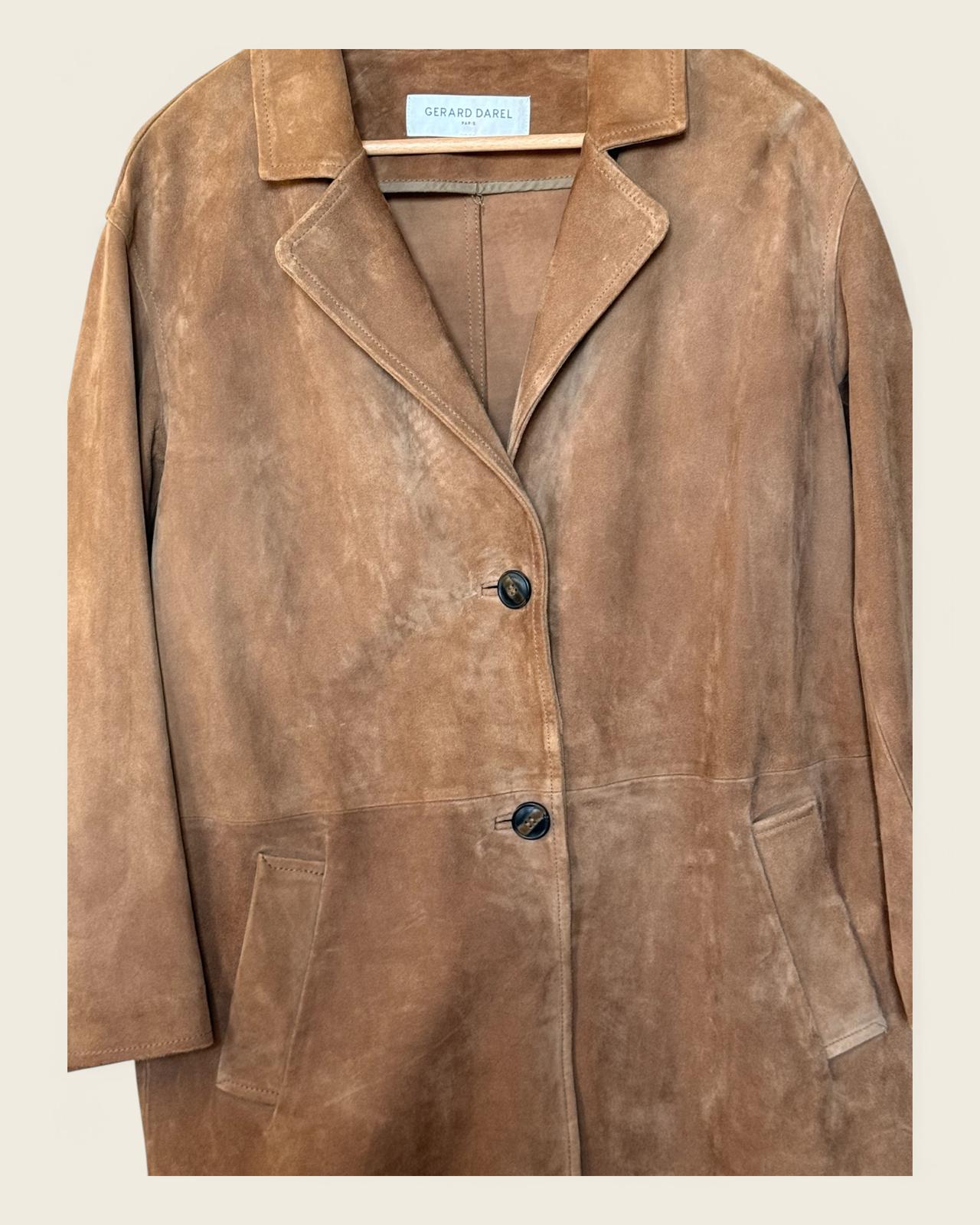 GERARD DAREL - VESTE DAIM T.40