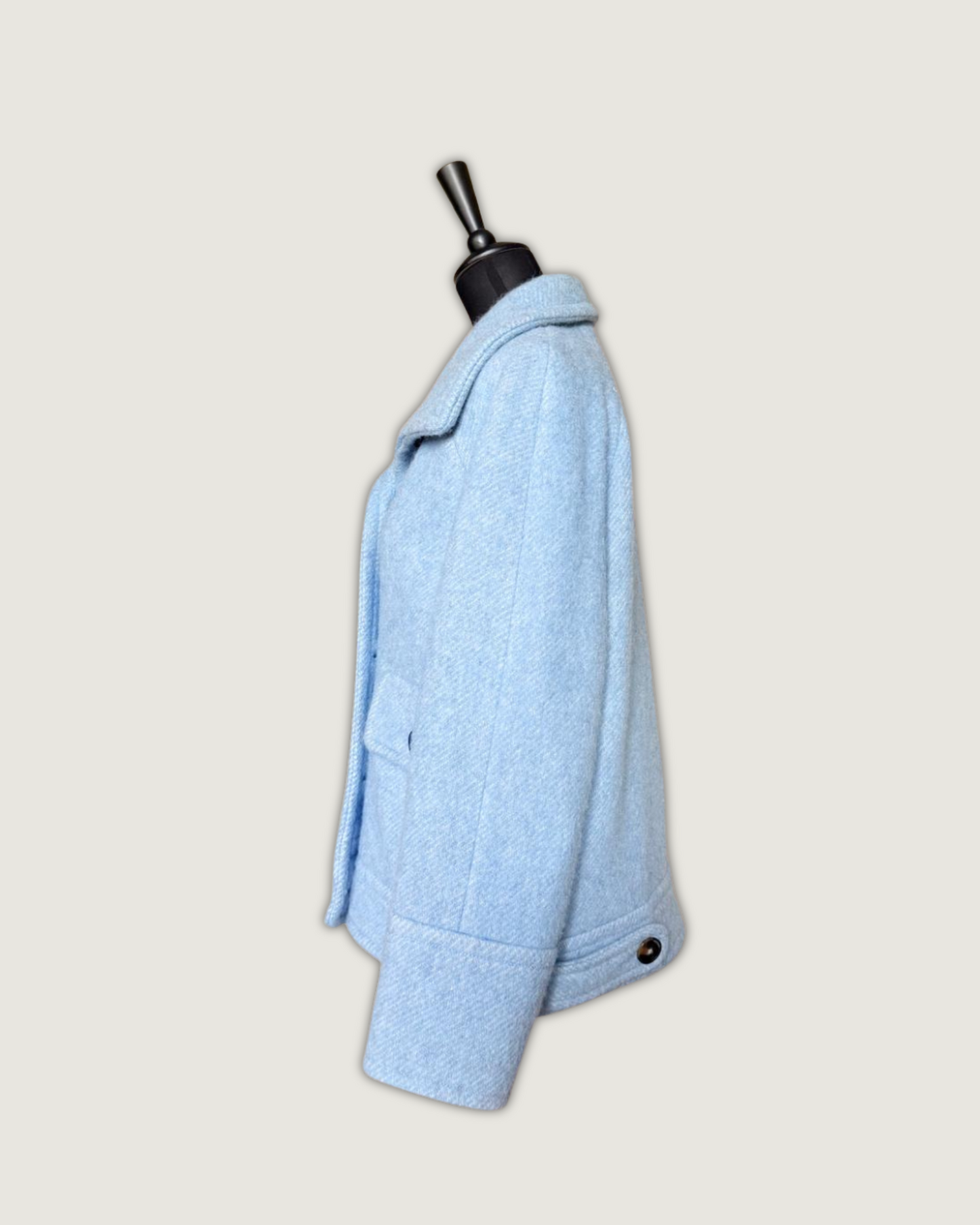 SEZANE - MANTEAU LEO BLEU GLACIER T.36