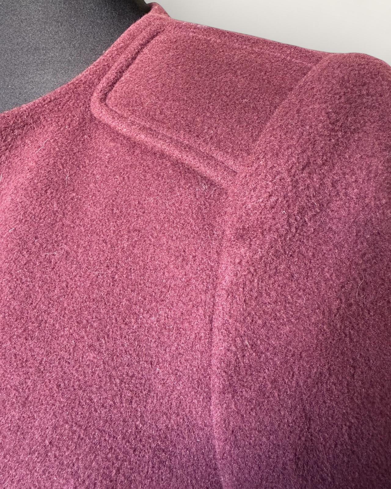 TARA JARMON - MANTEAU BORDEAUX T.38