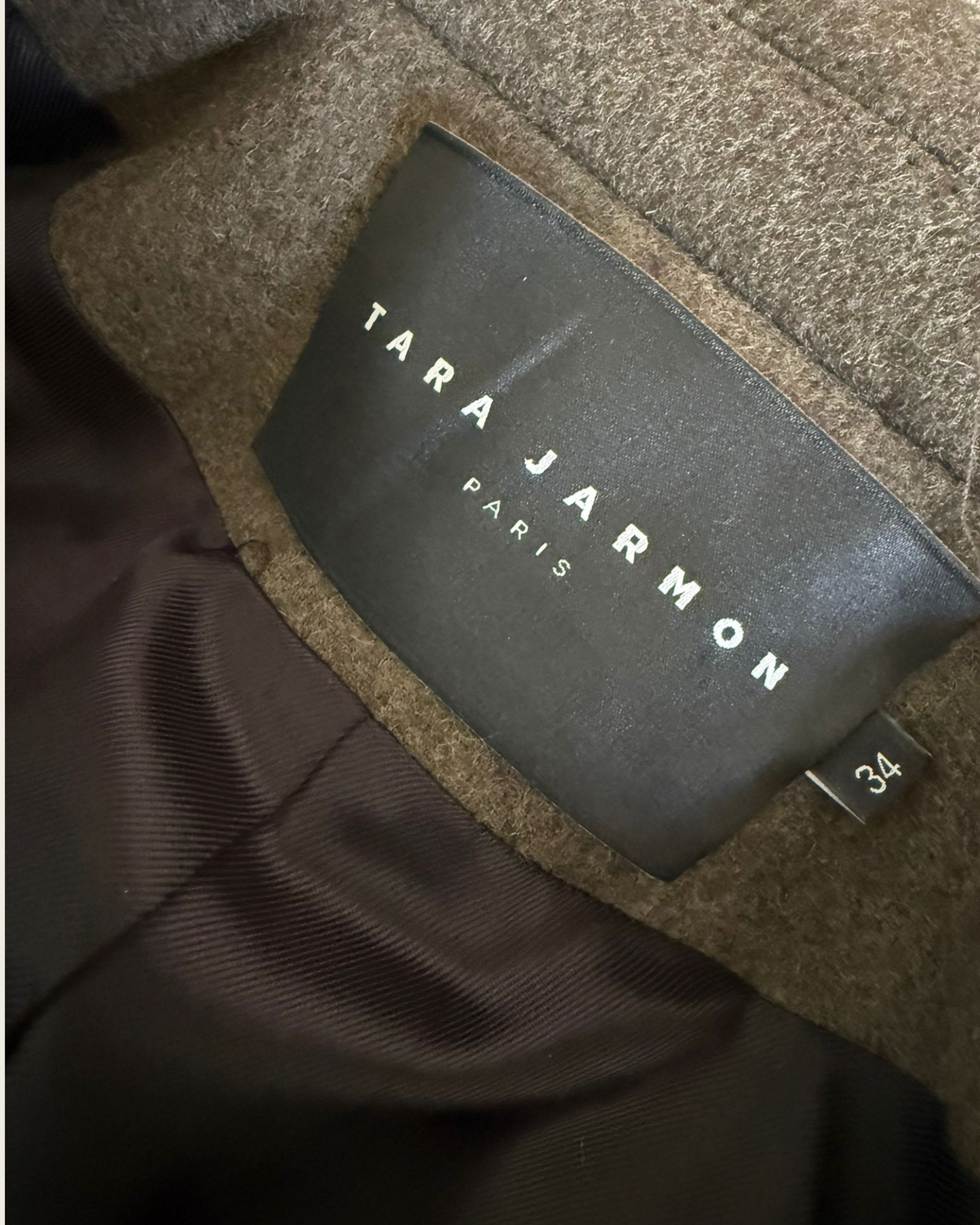TARA JARMON - MANTEAU EN LAINE T.34
