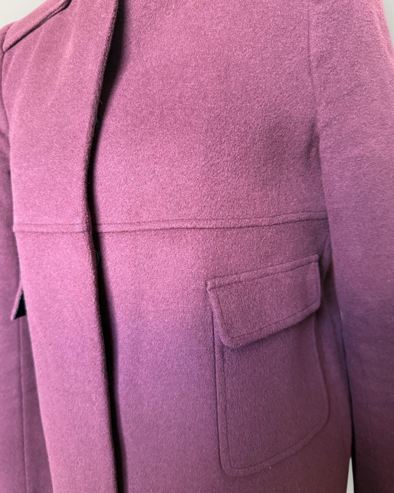 TARA JARMON - MANTEAU BORDEAUX T.38