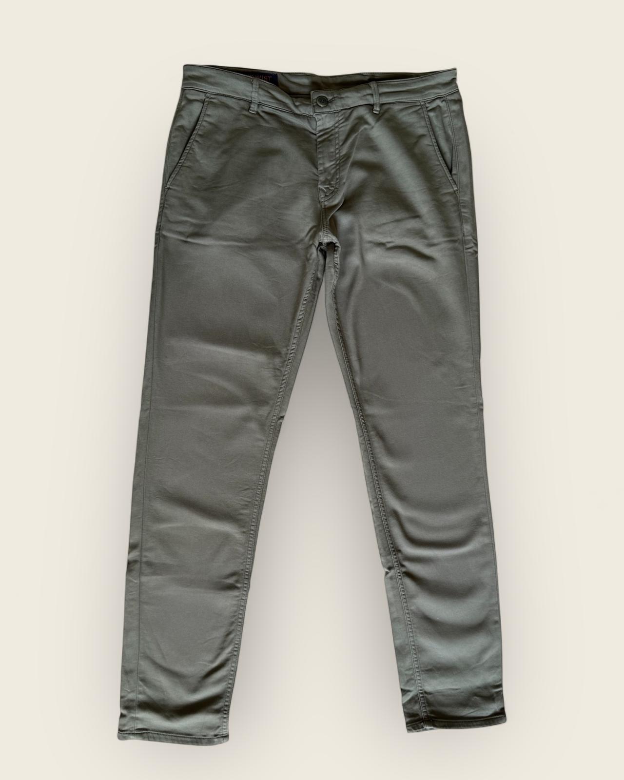SERGE BLANCO - PANTALON CHINO KAKI T.36