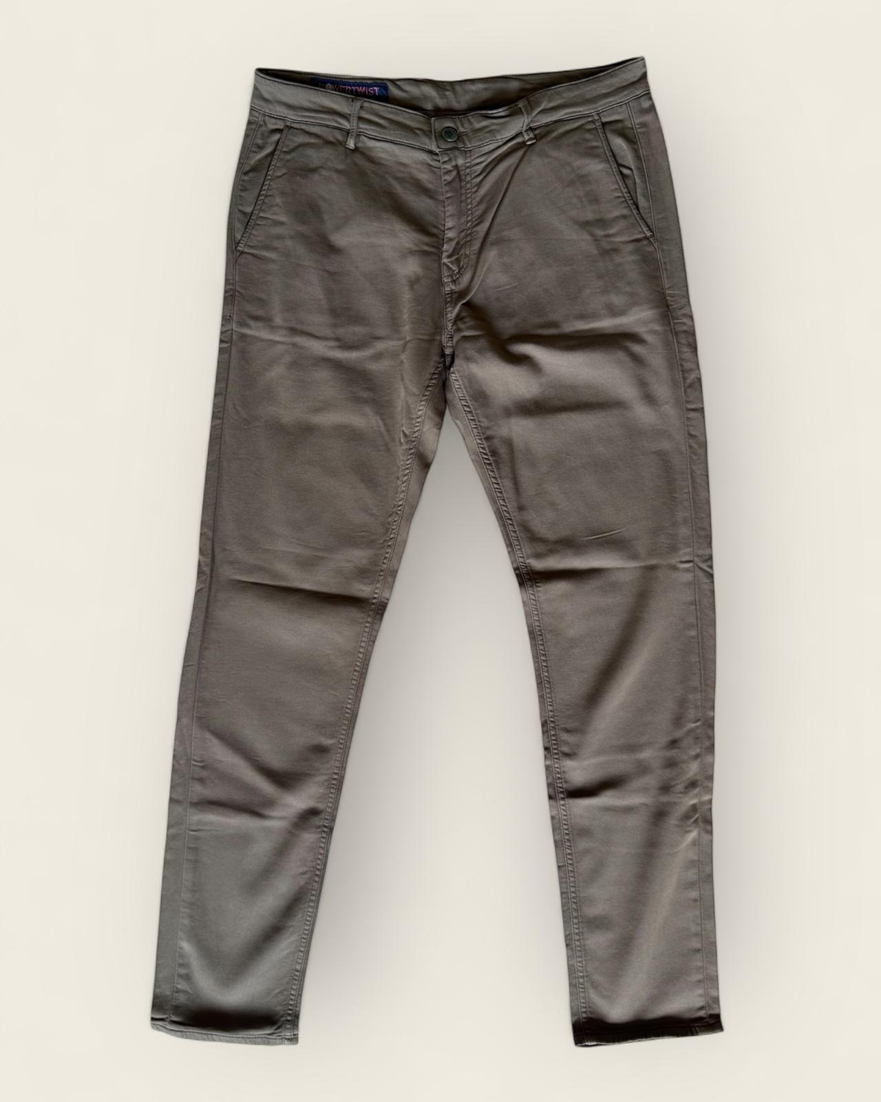 SERGE BLANCO - PANTALON CHINO MARRON T.36