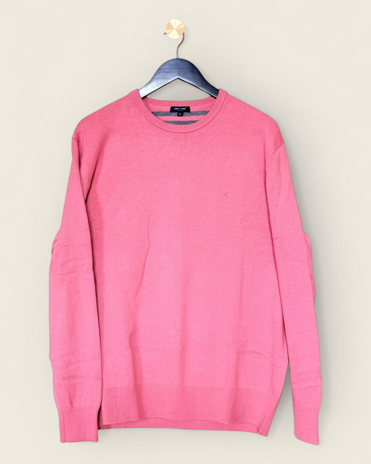 EDEN PARK - PULL ROSE LAINE/COTON T.XL