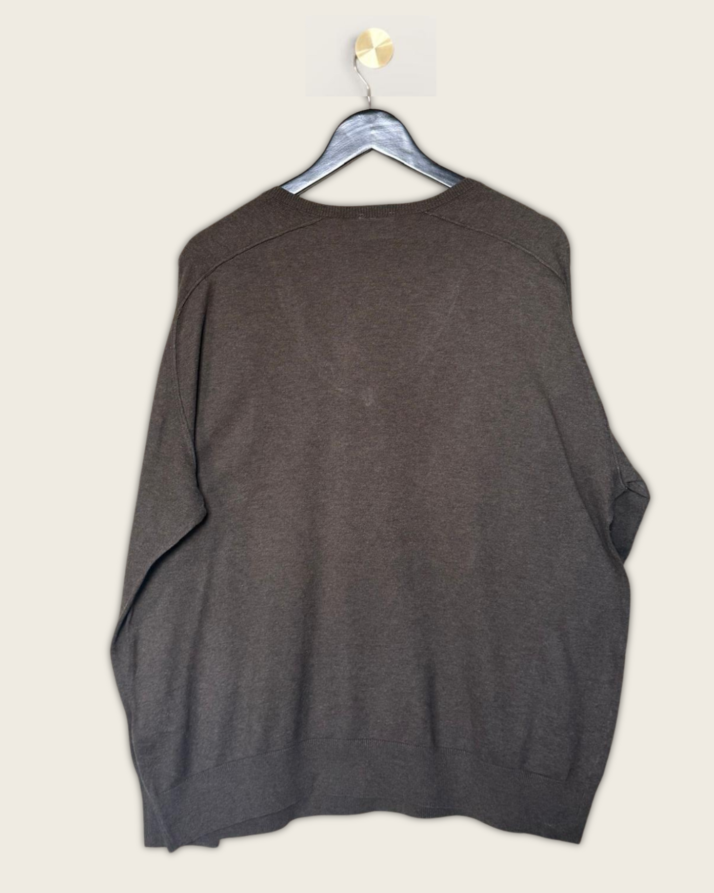 LACOSTE - PULL HOMME COL V COTON ET CACHEMIRE T.XXL