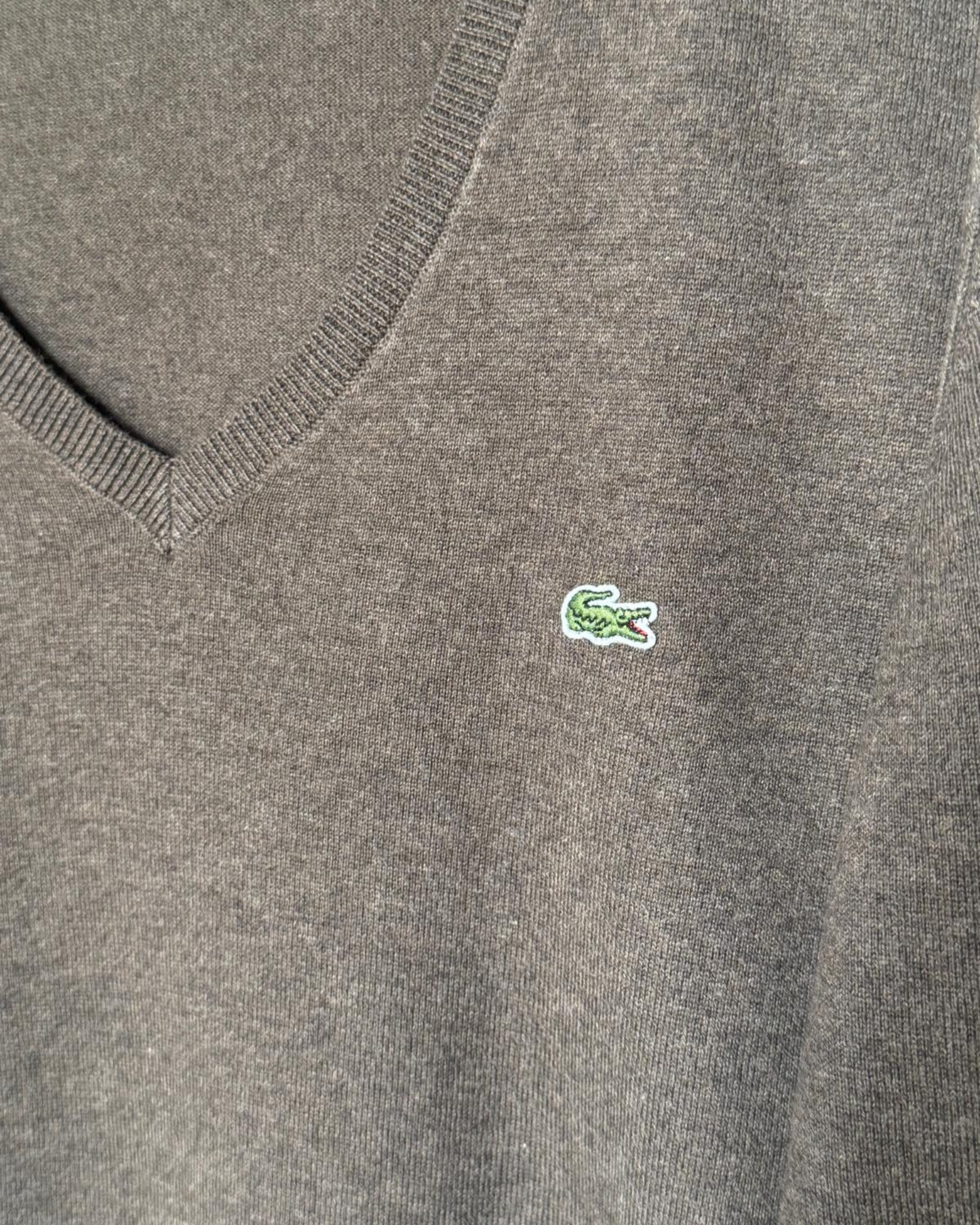 LACOSTE - PULL HOMME COL V COTON ET CACHEMIRE T.XXL