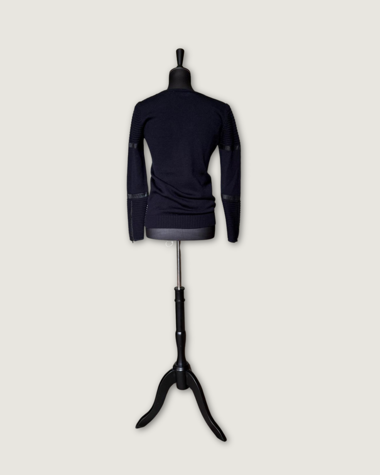 ZAPA - PULL 100% LAINE BLEU MARINE T.2