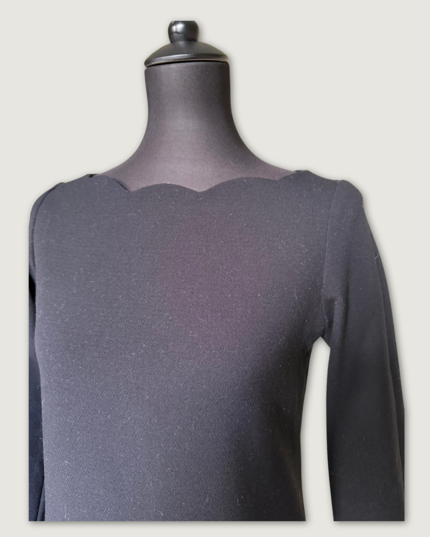 CLAUDIE PIERLOT - ROBE HIVER NOIRE T.36