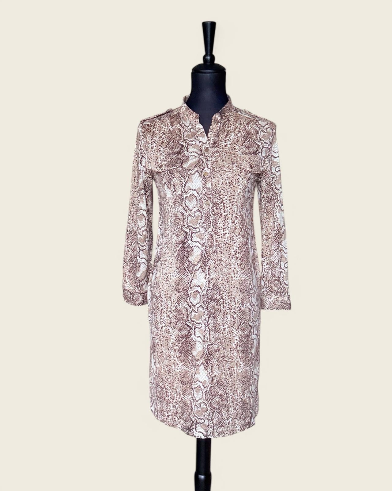 GERARD DAREL - ROBE MOTIF ANIMALIER T.36