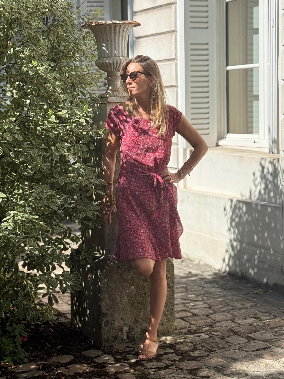 IKKS - ROBE A FLEURS T.36