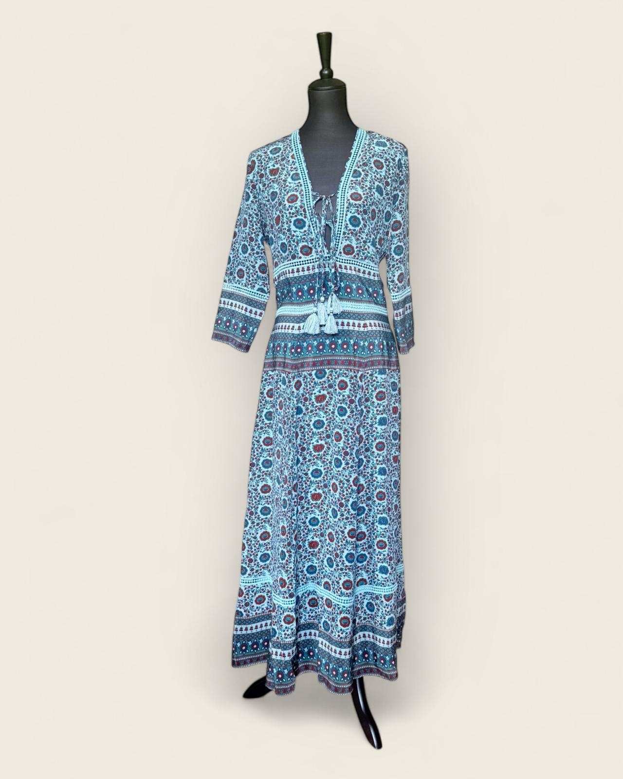 SEZANE - ROBE LONGUE GREENWICH T. 38