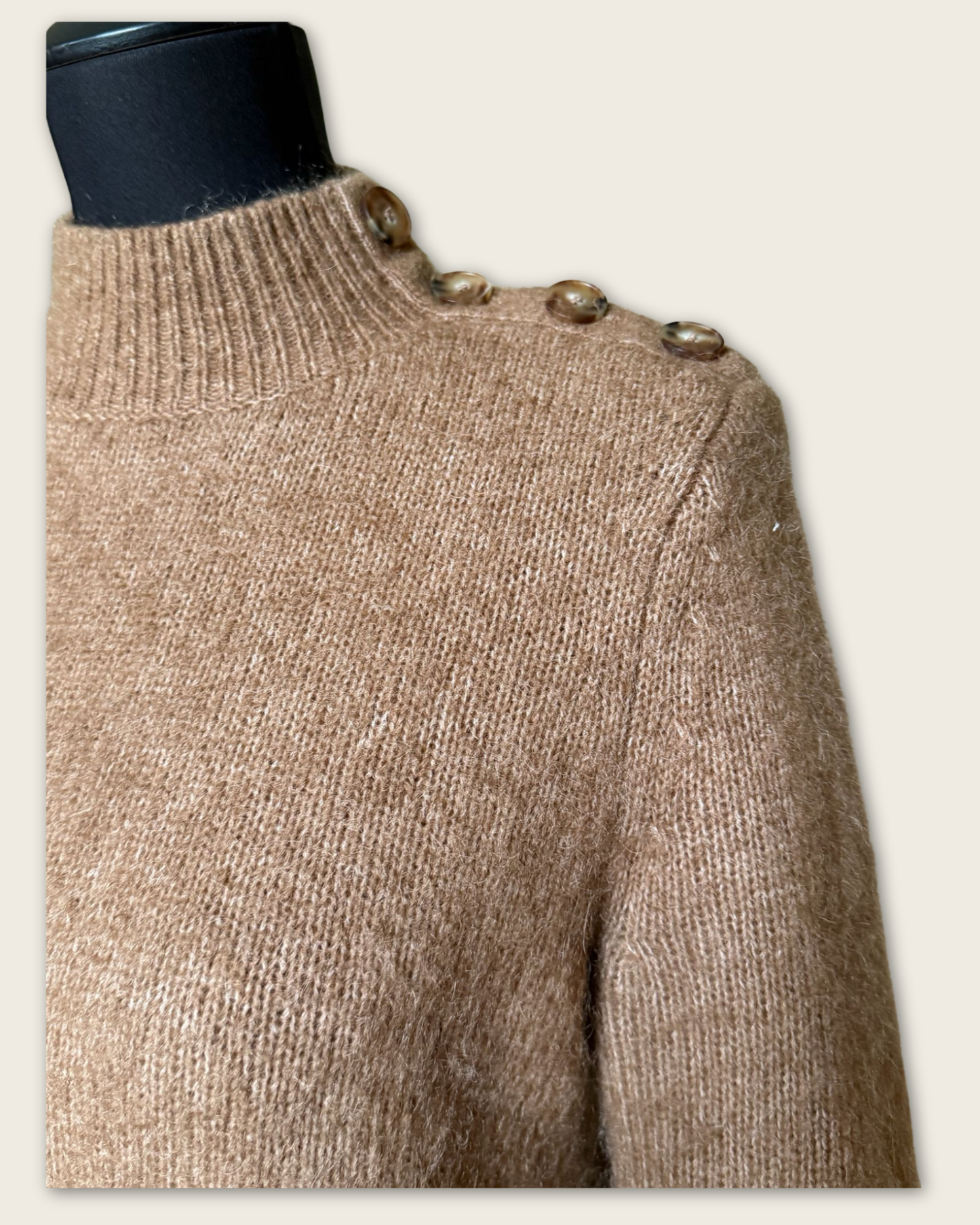 SEZANE - ROBE PULL CAMEL T.S