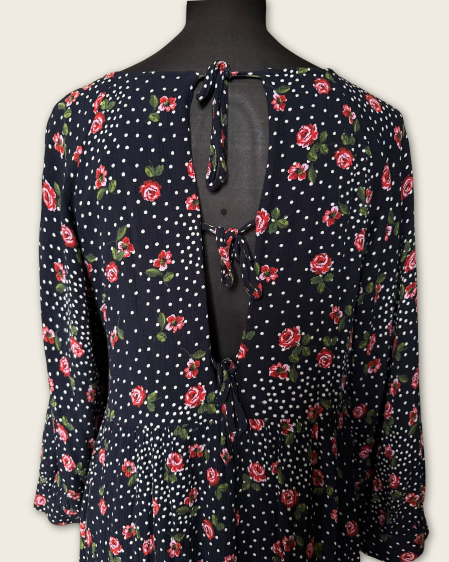 SEZANE - ROBE A POIS ET FLEURS T.36