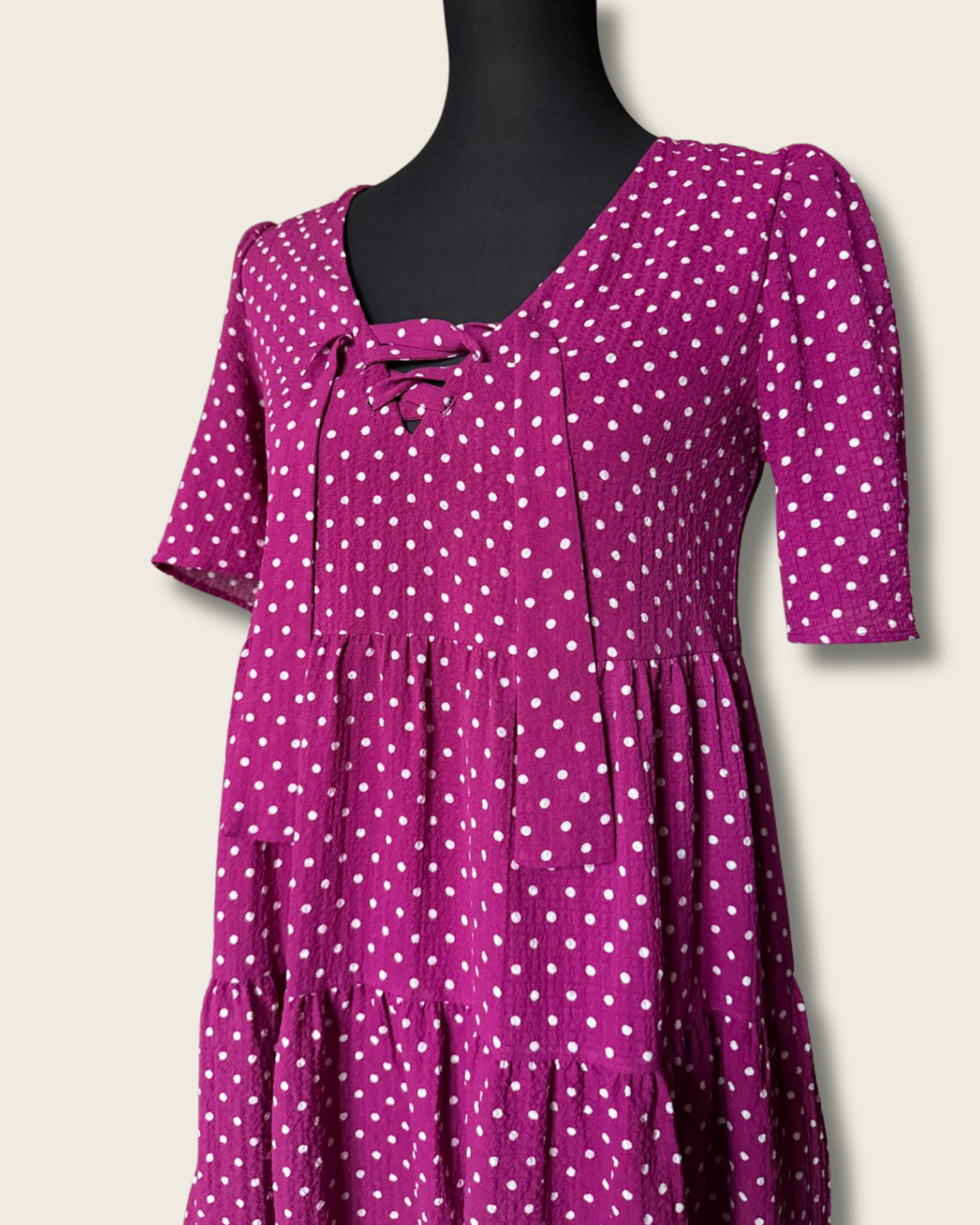 SEZANE - ROBE FLUIDE FUSCHIA T.36