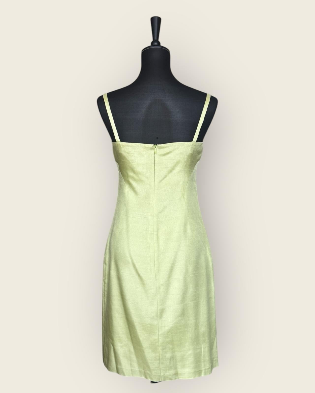 BAZAR CHRISTIAN LACROIX - ROBE SOIE A BRETELLES T.38