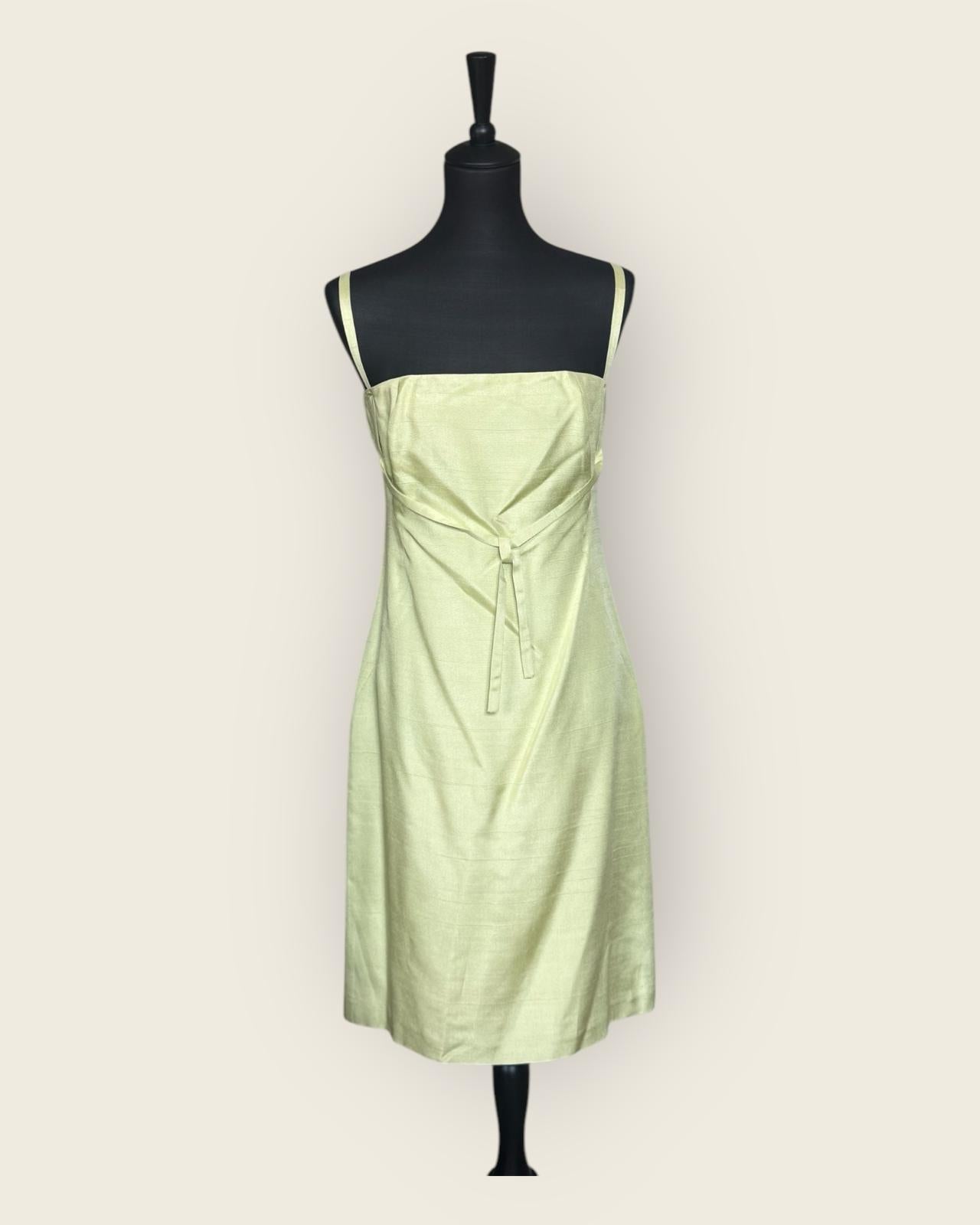 BAZAR CHRISTIAN LACROIX - ROBE SOIE A BRETELLES T.38
