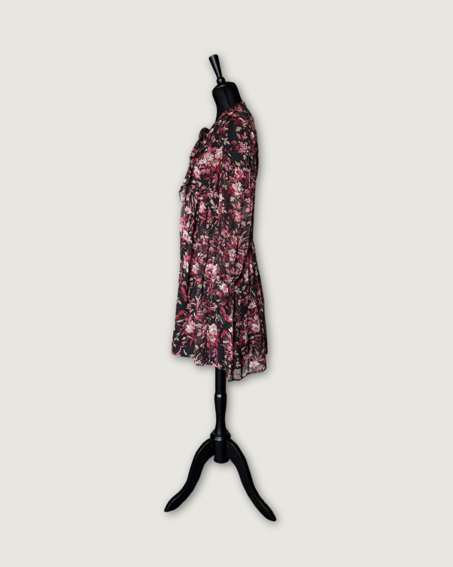 THE KOOPLES - ROBE SOIE IMPRIMEE FLEURS T.S
