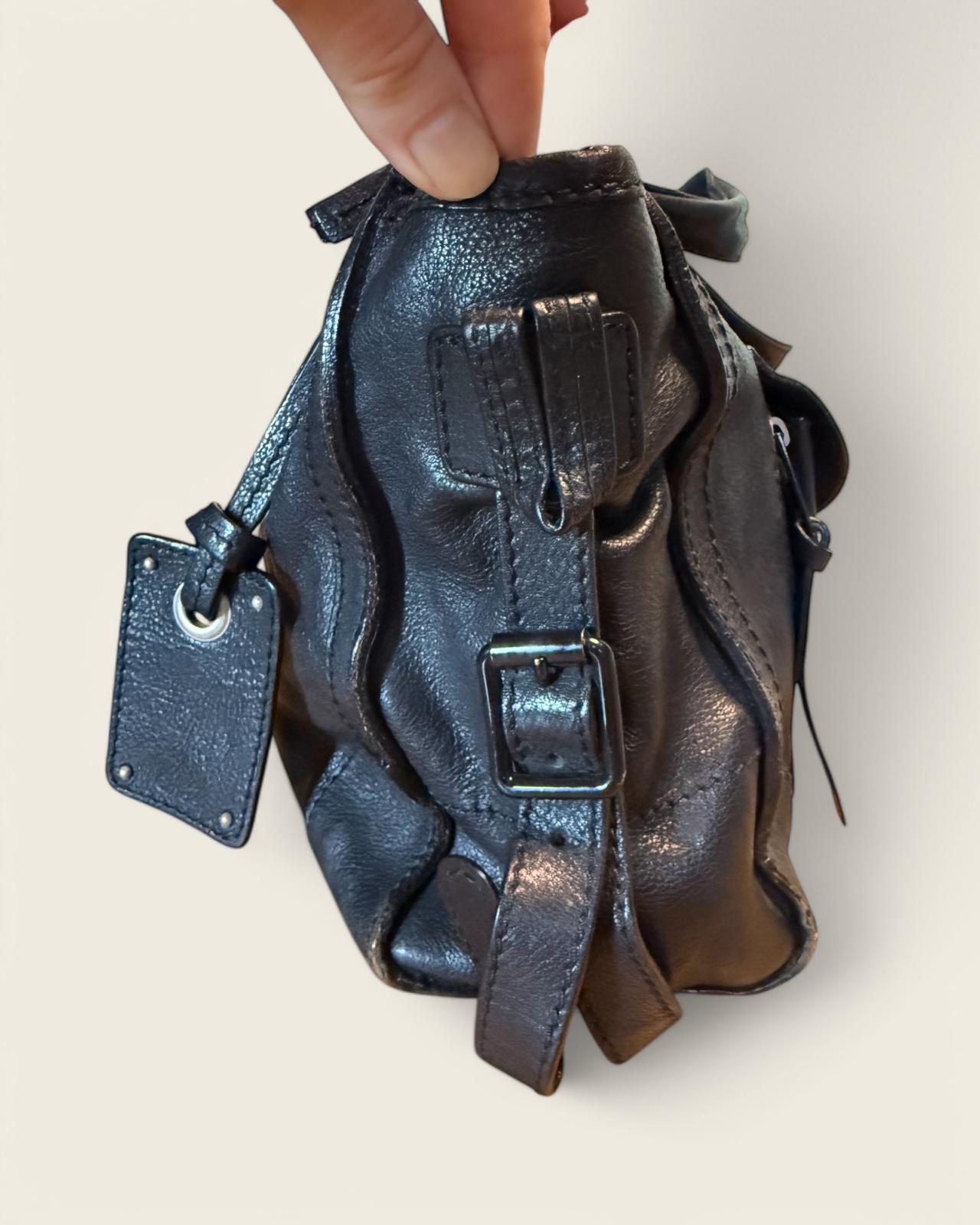 CHLOE - SAC A MAIN CUIR NOIR