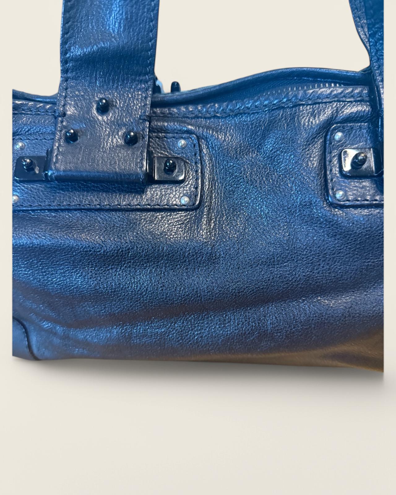 CHLOE - SAC A MAIN CUIR NOIR