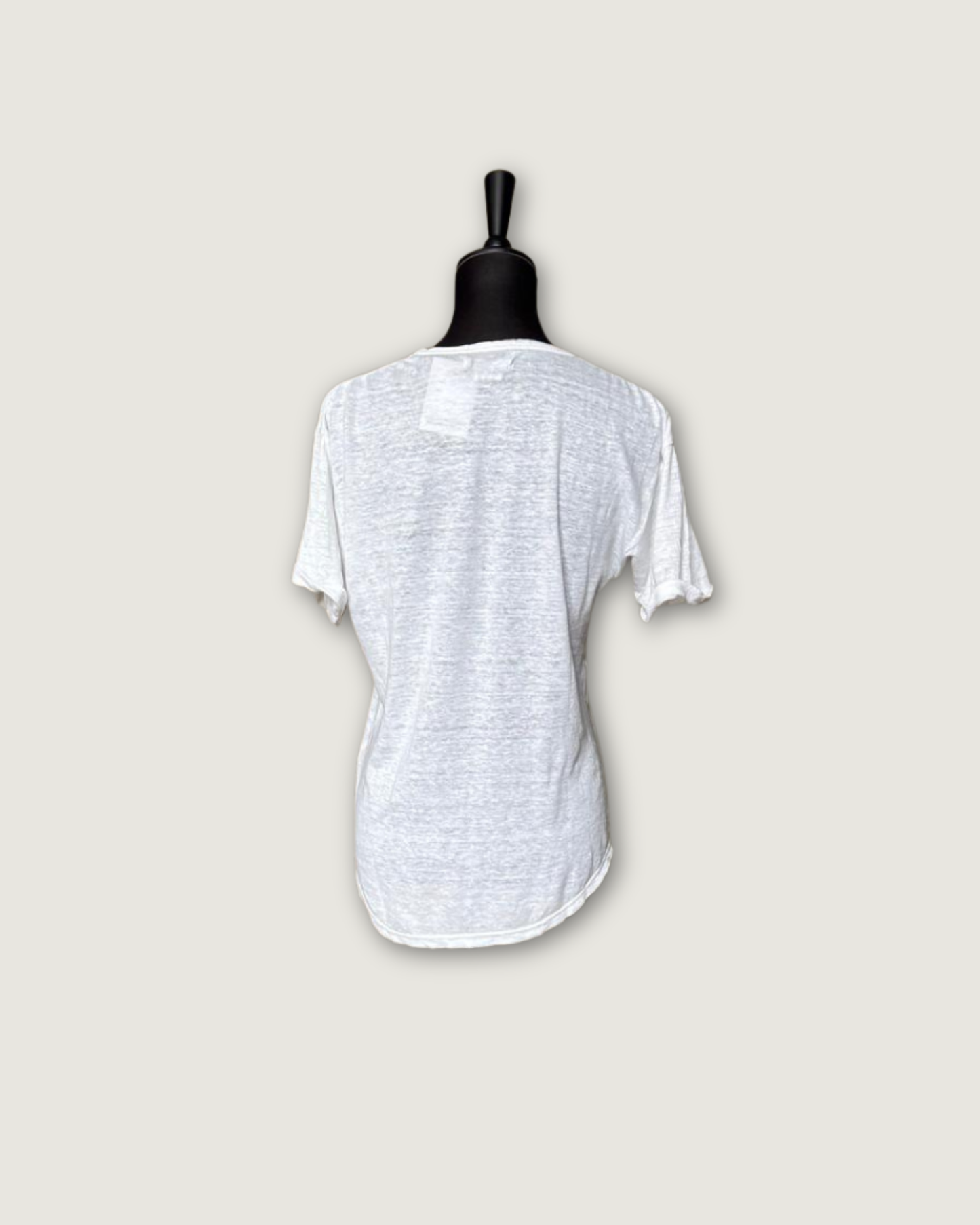 ISABEL MARANT - T-SHIRT LIN BLANC T.M