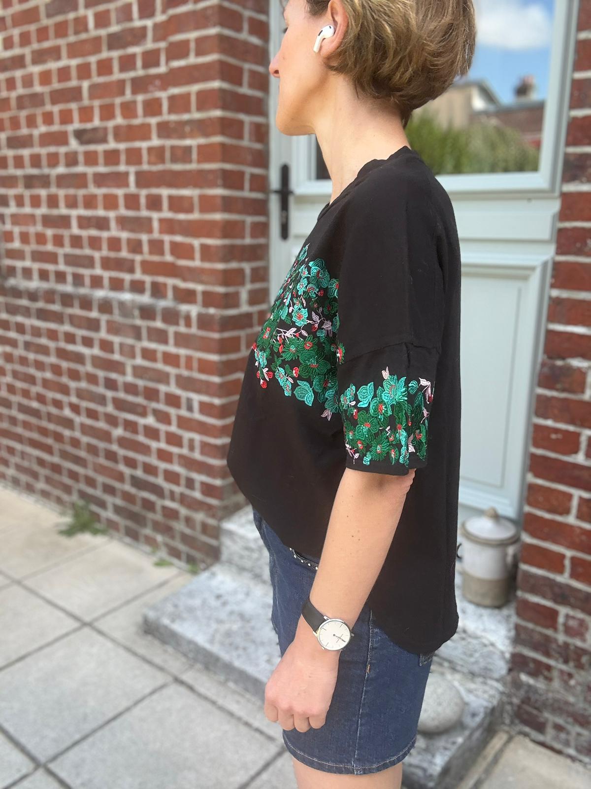 MAJE - T-SHIRT NOIR T.1