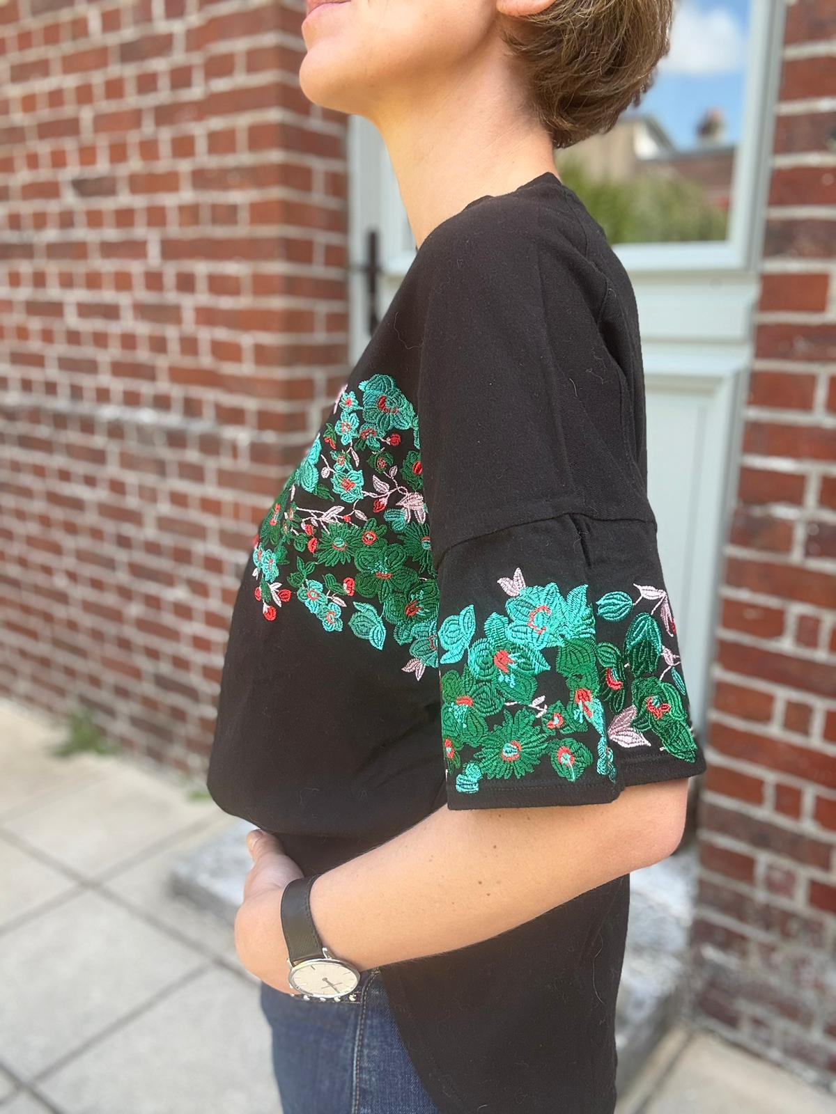 MAJE - T-SHIRT NOIR T.1