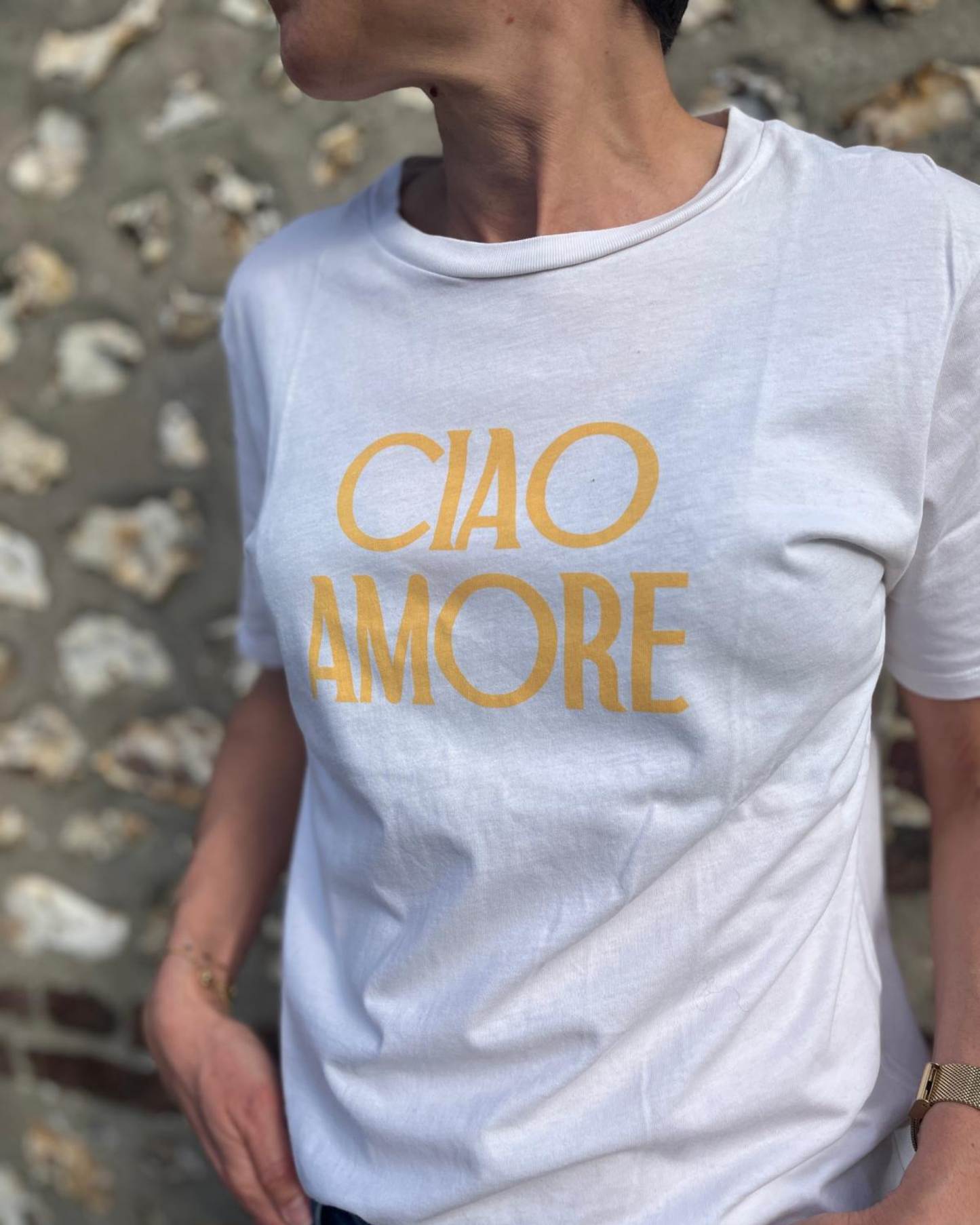 SEZANE - T-SHIRT CIAO AMORE T.M