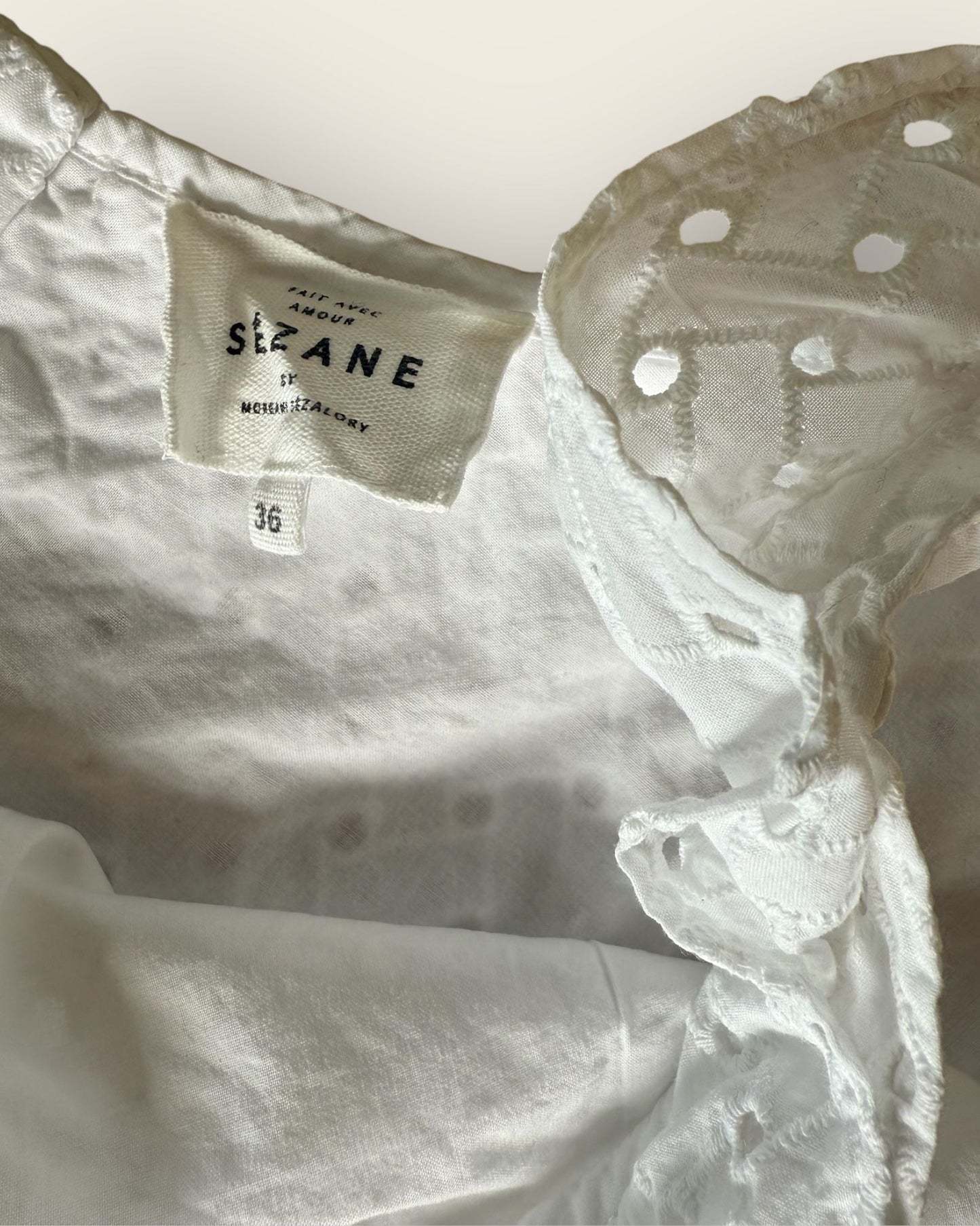 SEZANE - TOP BLANC T.36