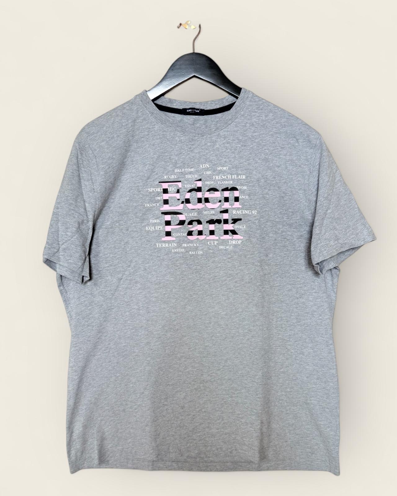 EDEN PARK - T-SHIRT GRIS IMPRIME T.XL