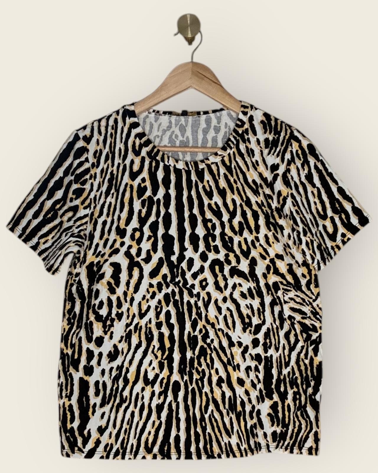 MAJE - T-SHIRT GONNIE MOTIFS LEOPARDS T.1