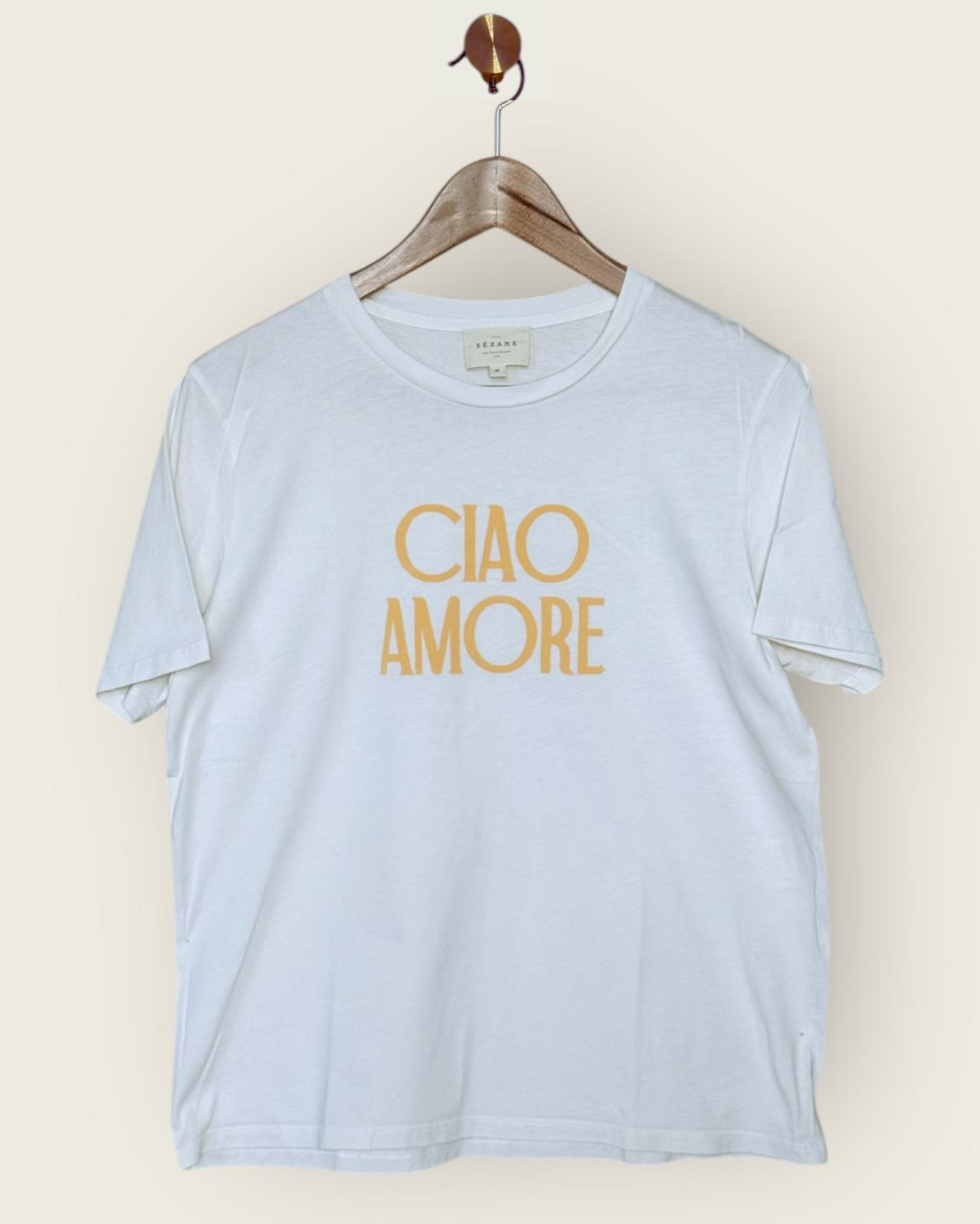 SEZANE - T-SHIRT CIAO AMORE T.M