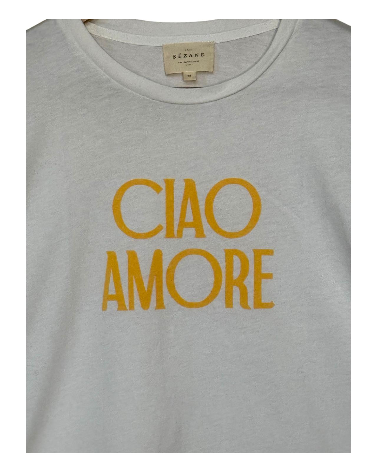 SEZANE - T-SHIRT CIAO AMORE T.M